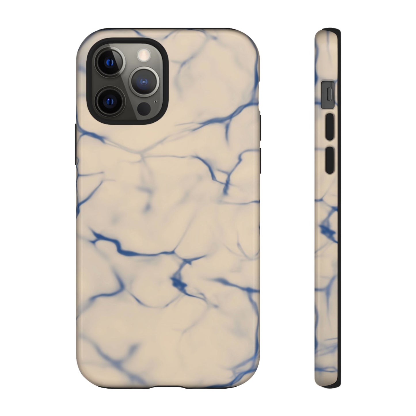 Marble Phone Case Cream Blue