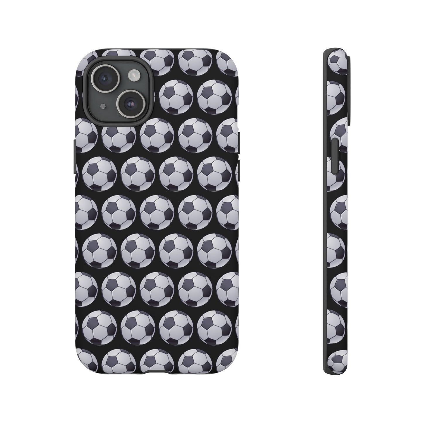 Soccer Ball Phone Case Black