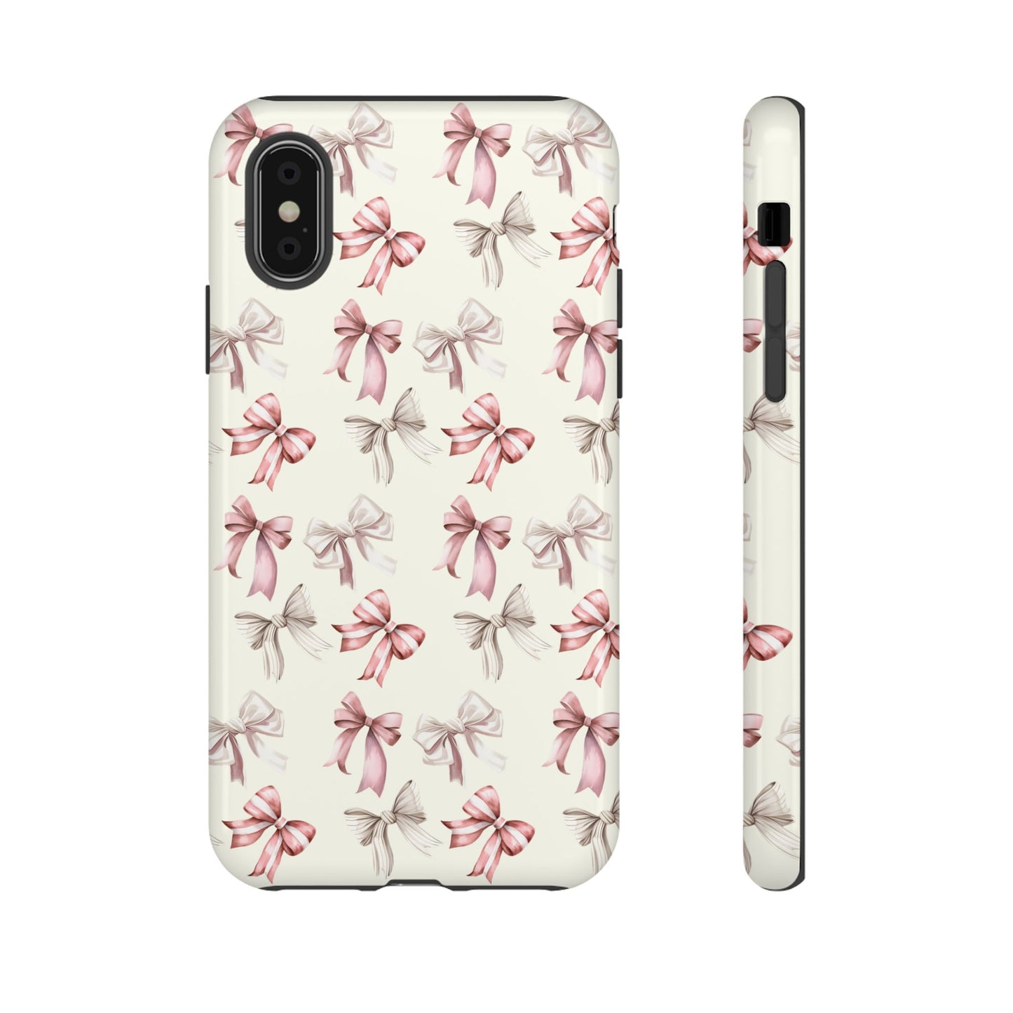 Bow Phone Case Cream