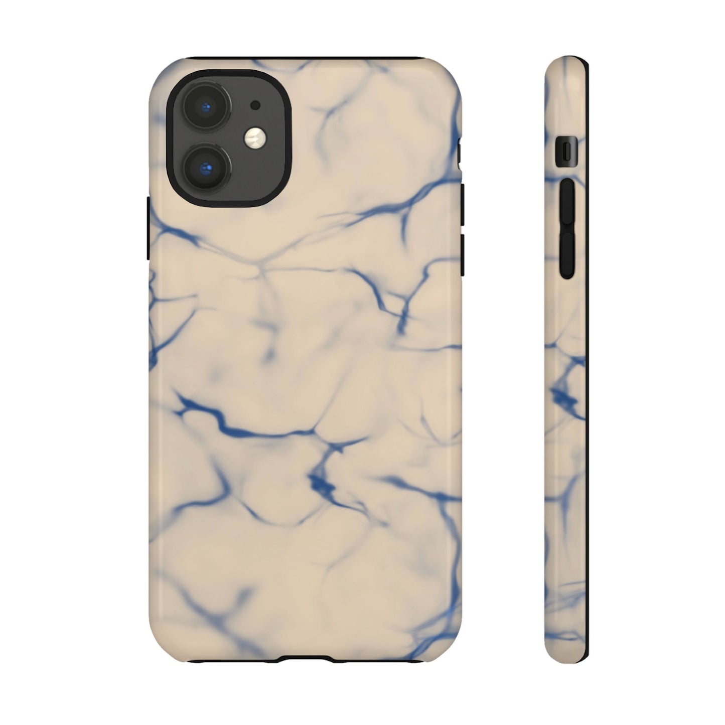 Marble Phone Case Cream Blue