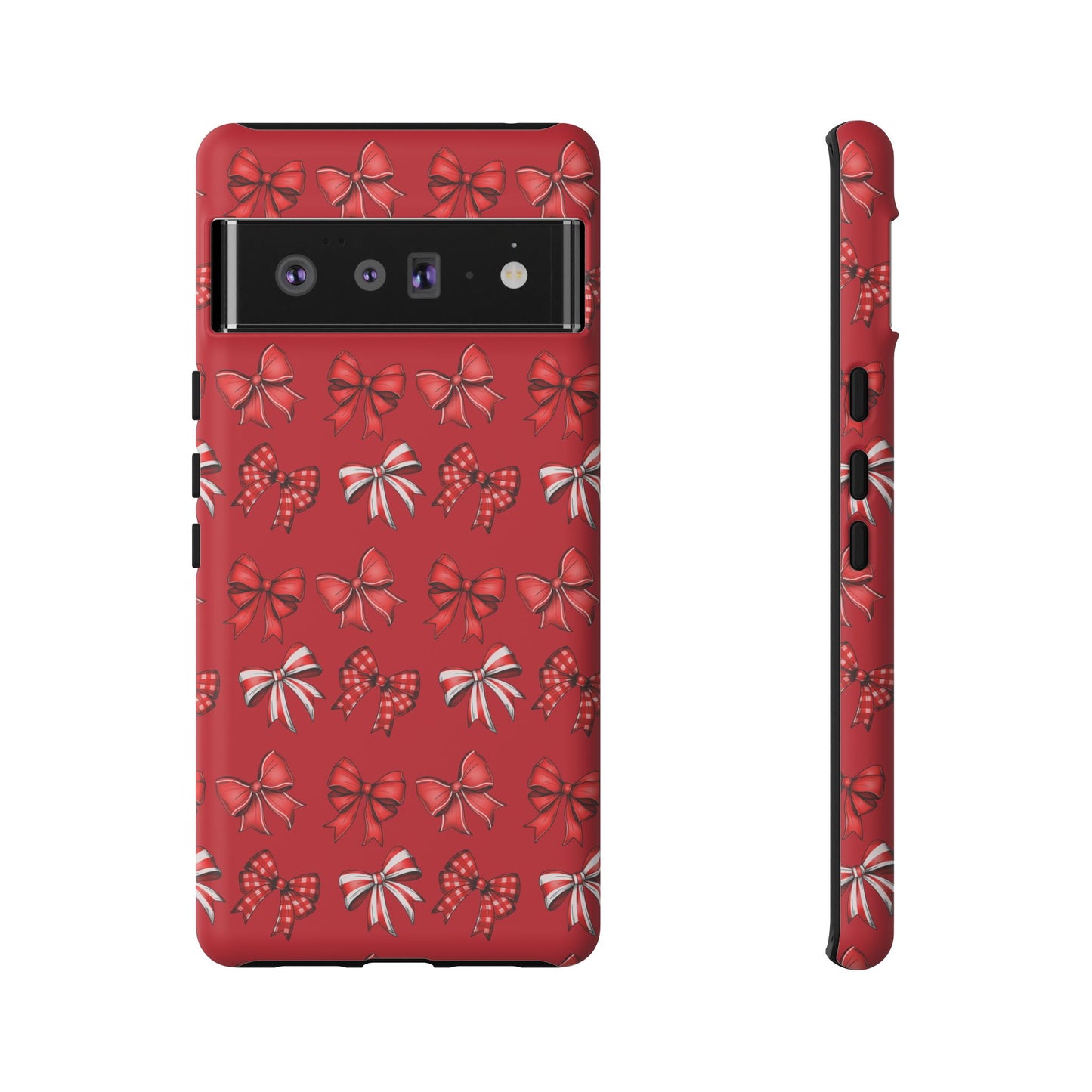 Christmas Bow Phone Case Red