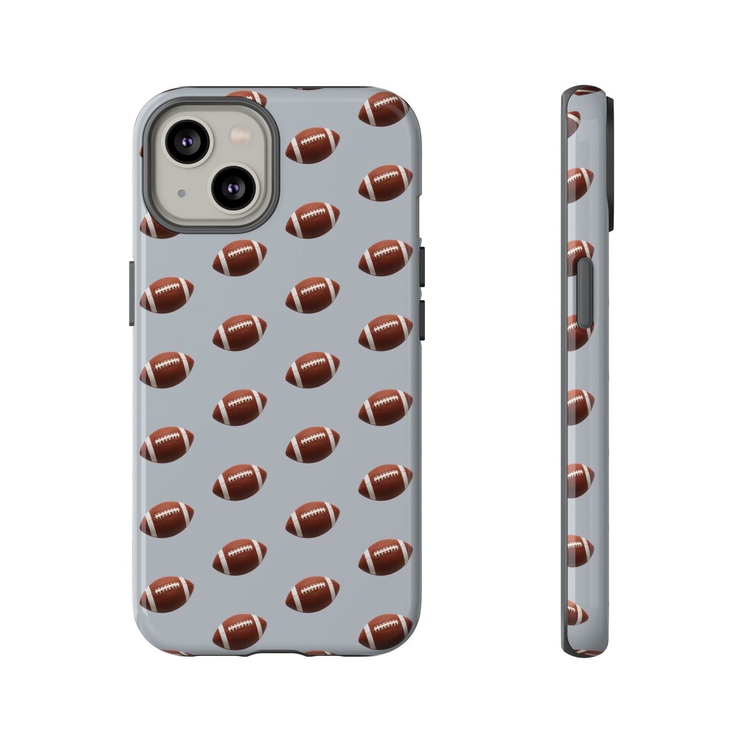 Football Phone Case Silver