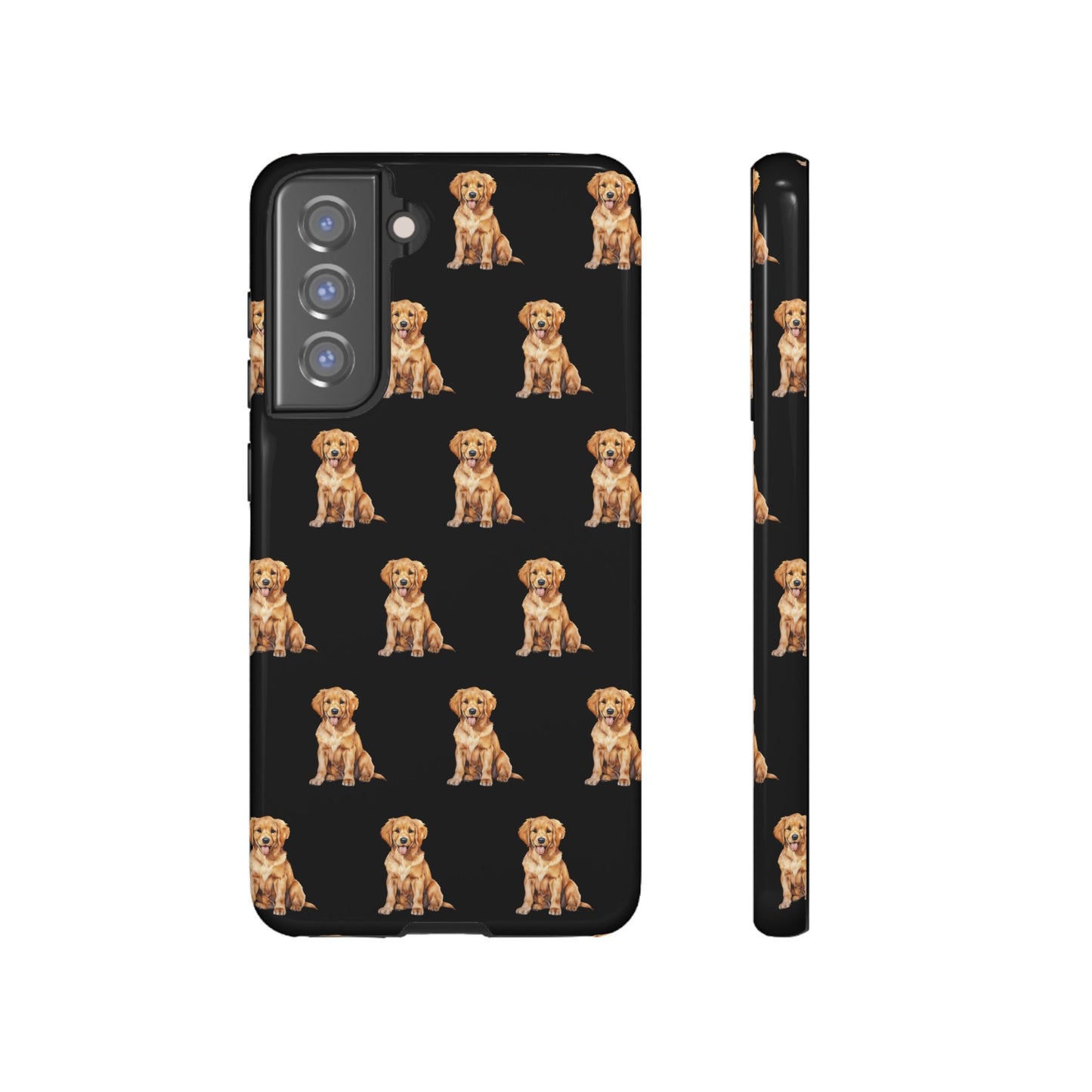 Golden Retriever Phone Case Black