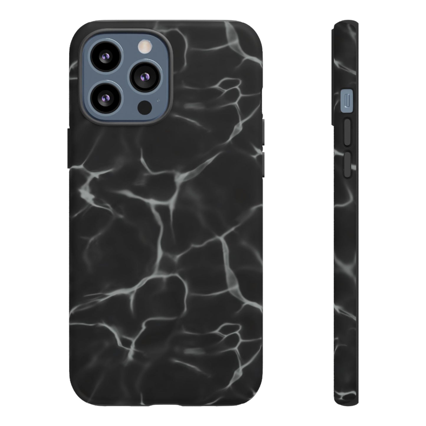 Marble Phone Case Black White