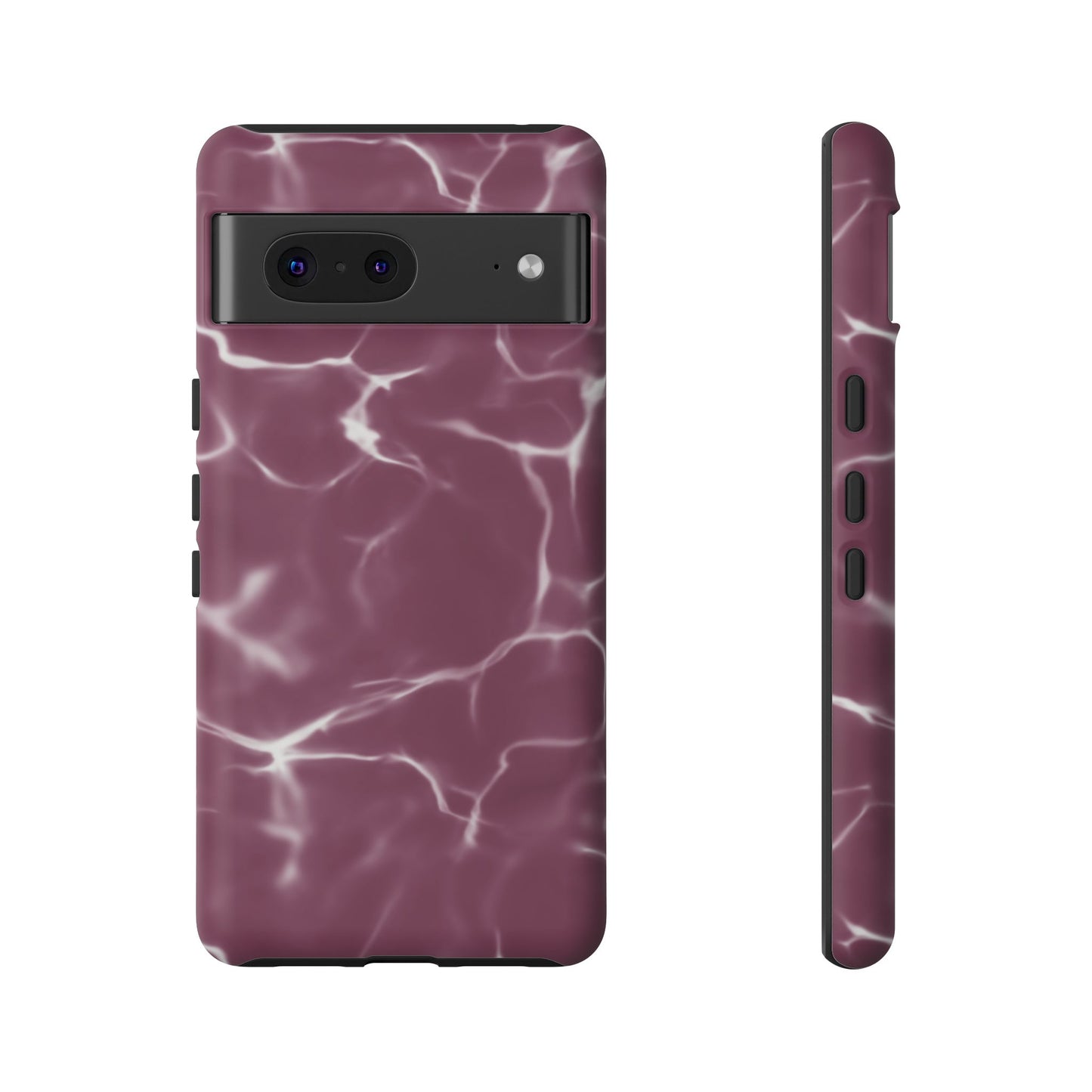 Marble Print Phone Case Maroon