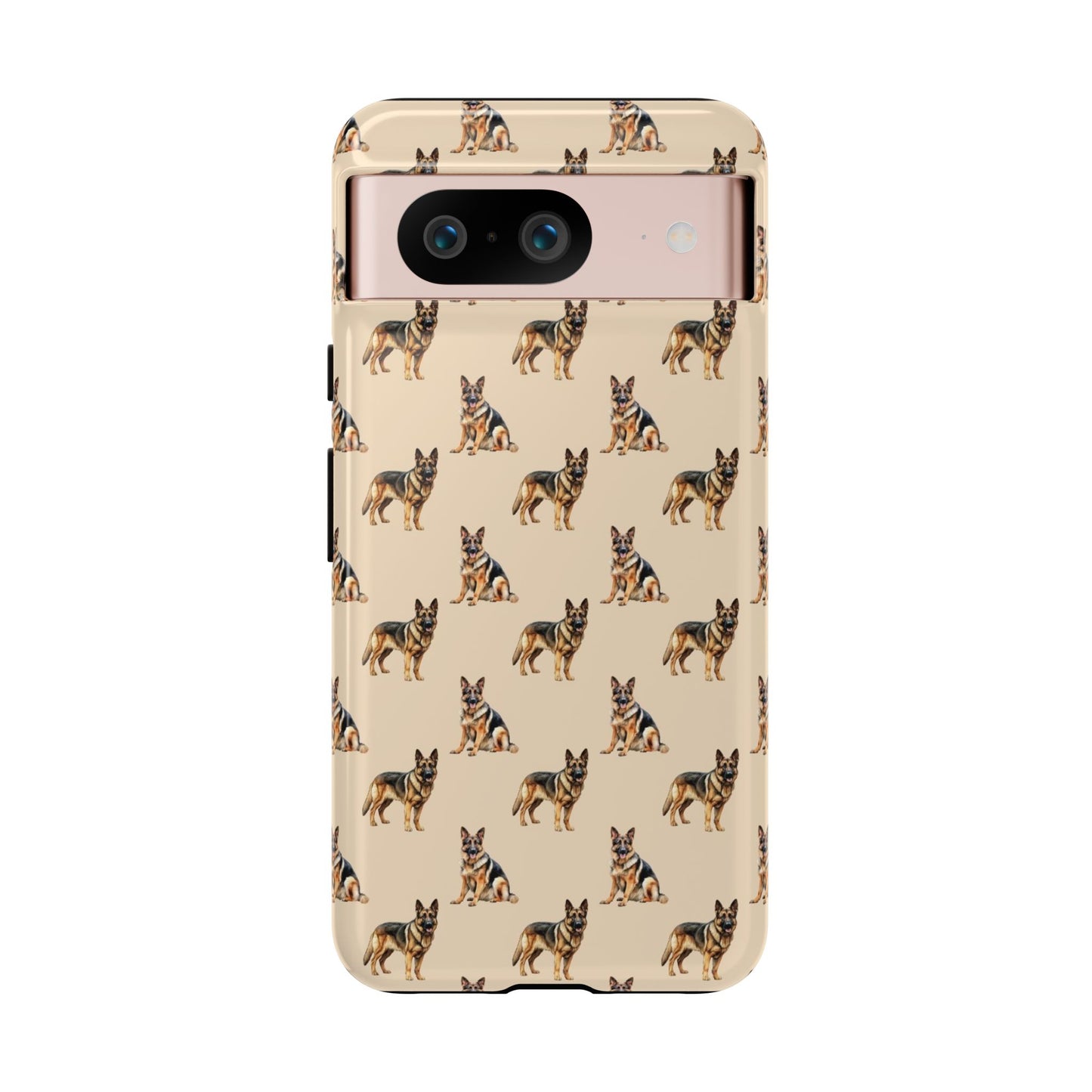 German Shepherd Phone Case Cream