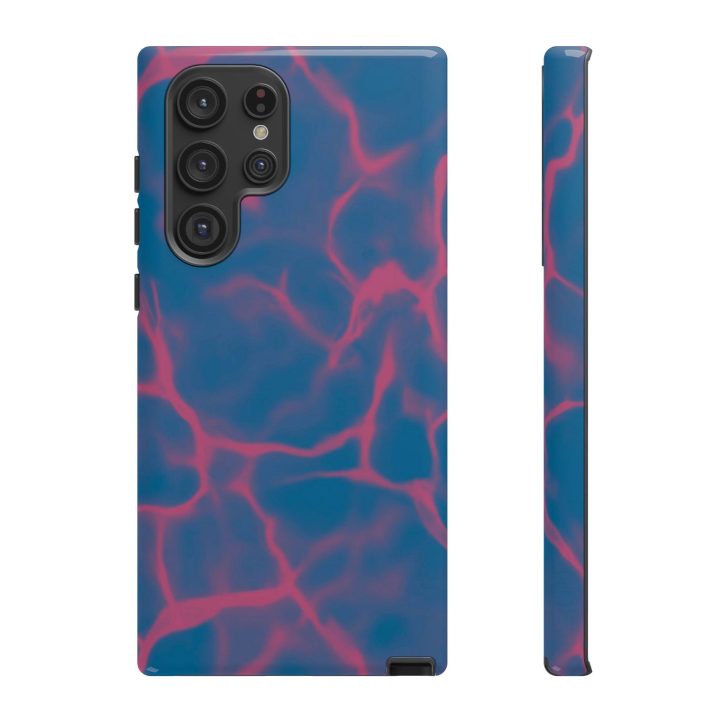 Marble Phone Case Blue Pink