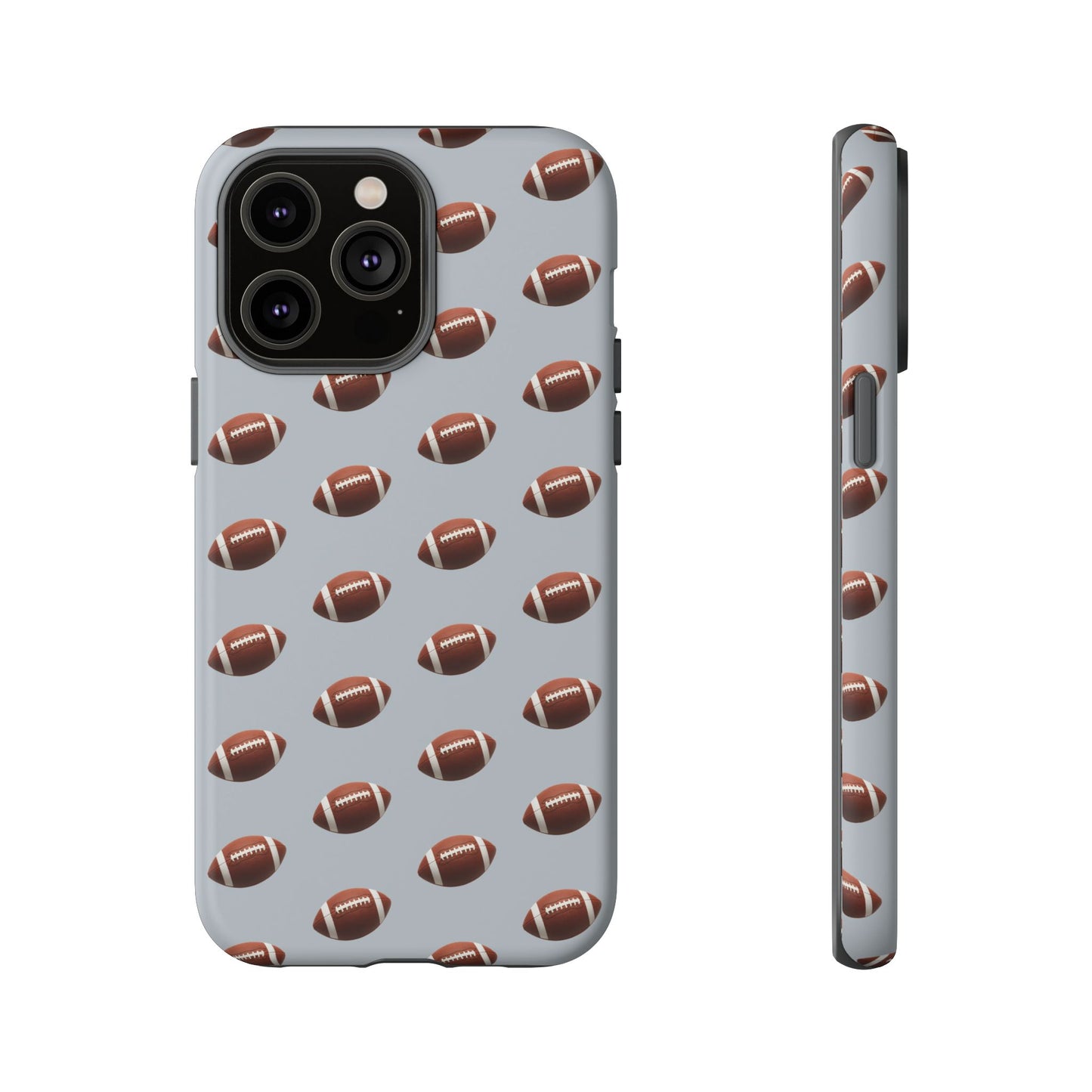 Football Phone Case Silver