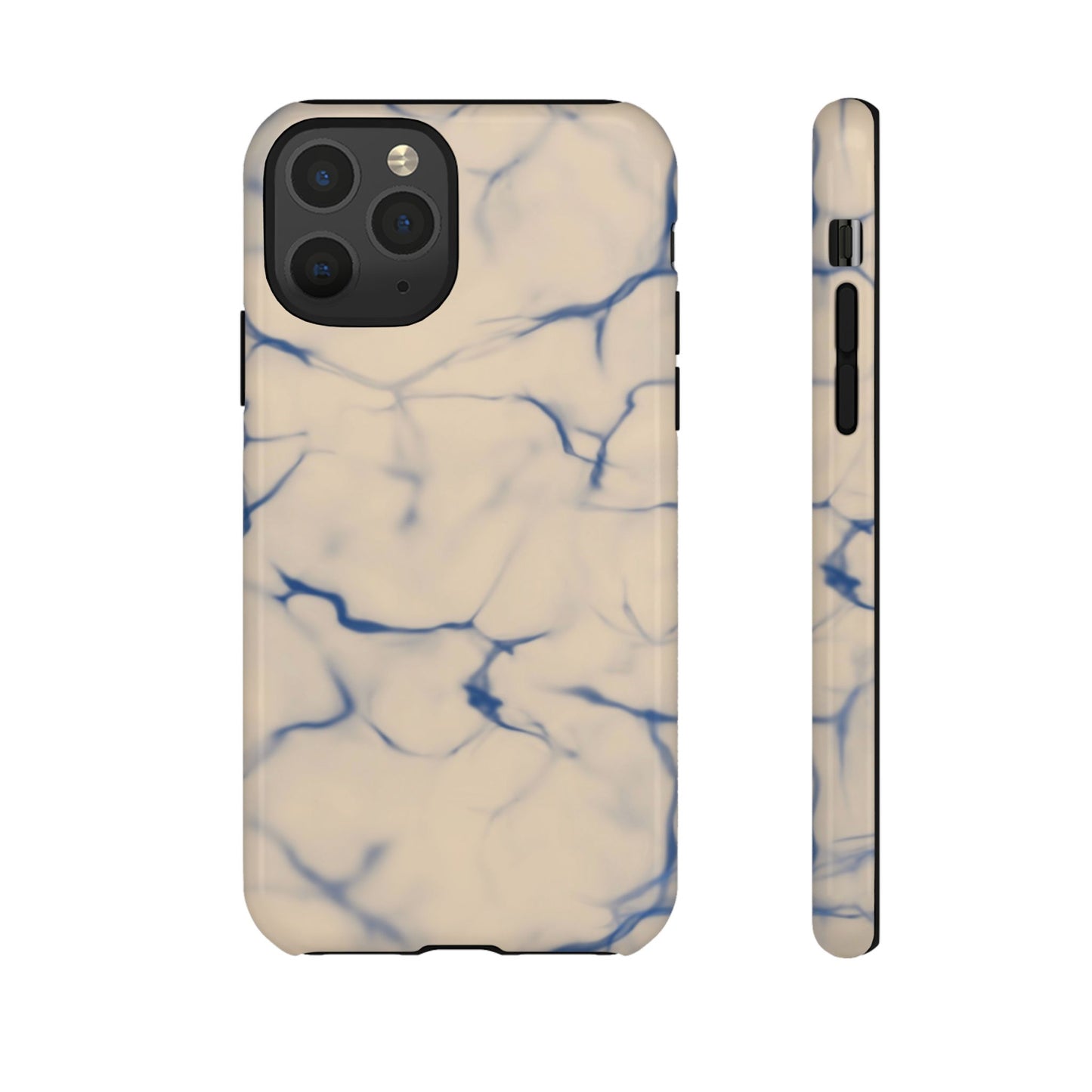 Marble Phone Case Cream Blue