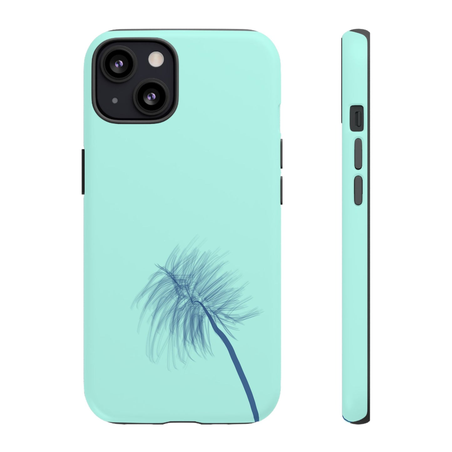 Dandelion Blowball Phone Case Aqua