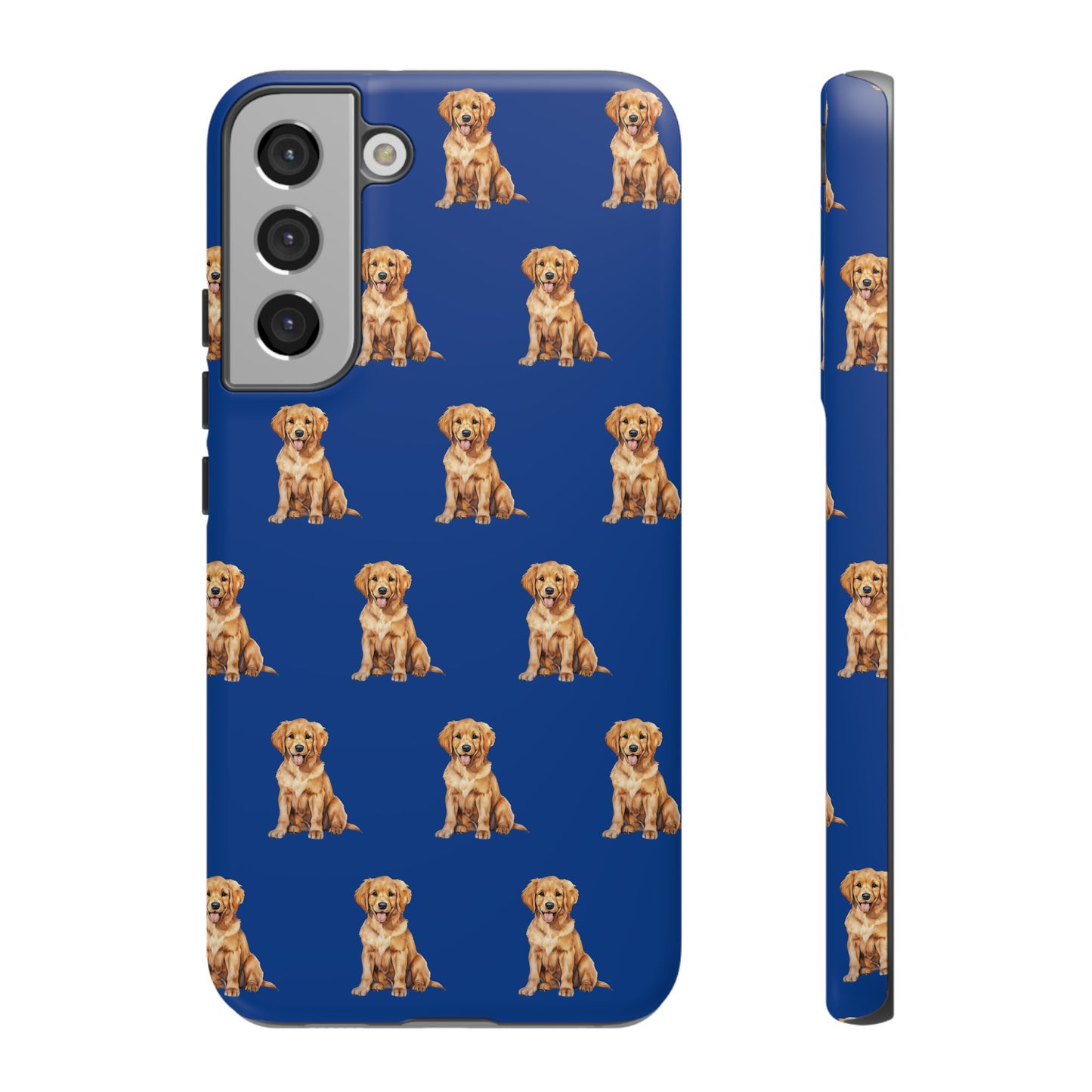 Golden Retriever Phone Case Blue