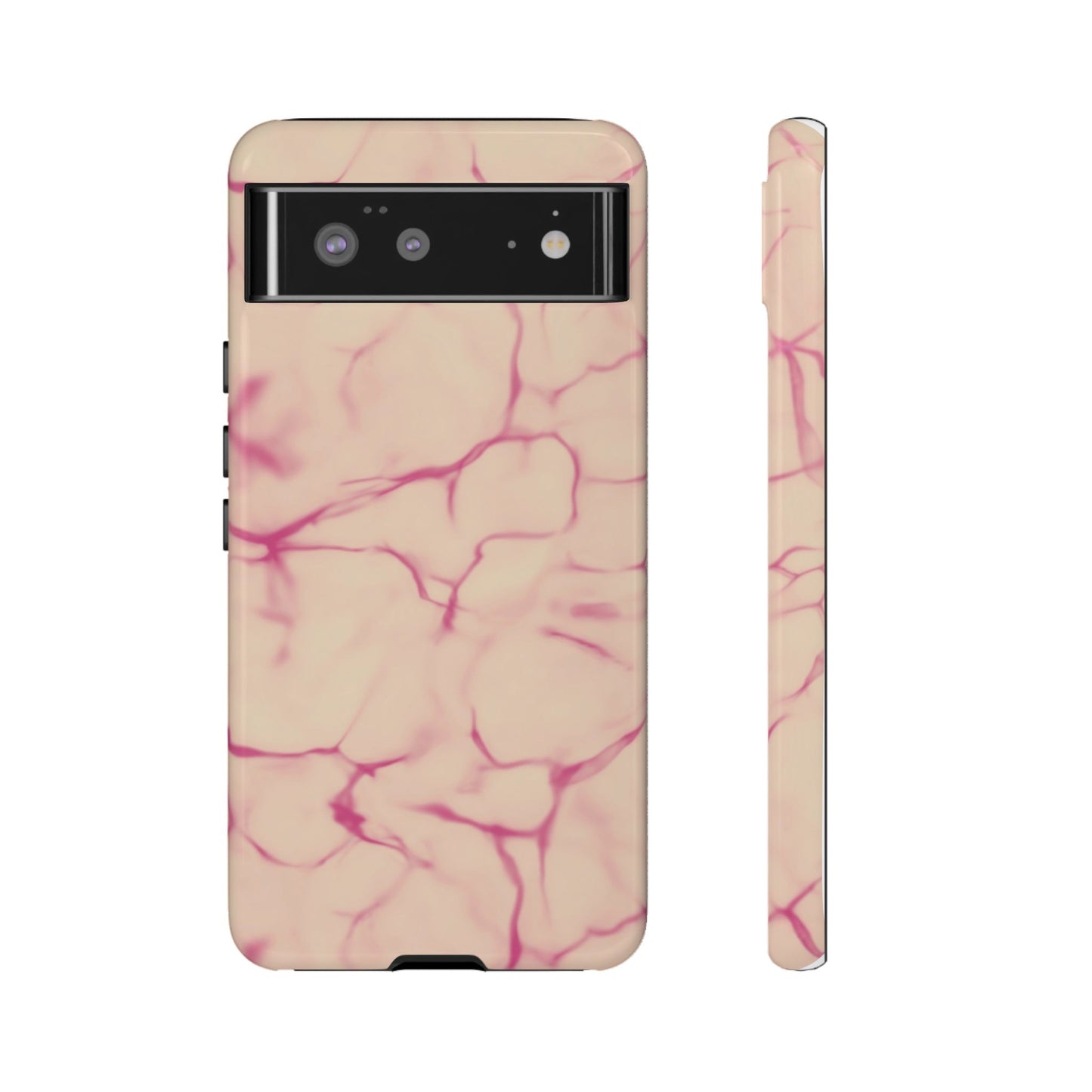 Marble Phone Case Cream Pink