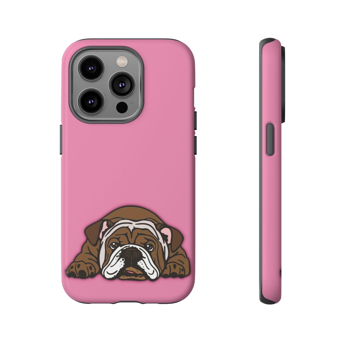 Bulldog Phone Case Pink