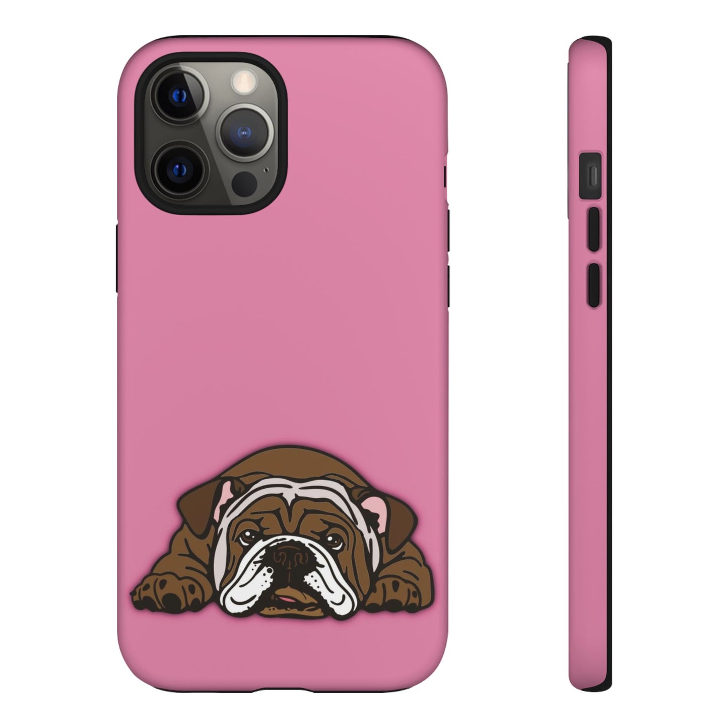 Bulldog Phone Case Pink