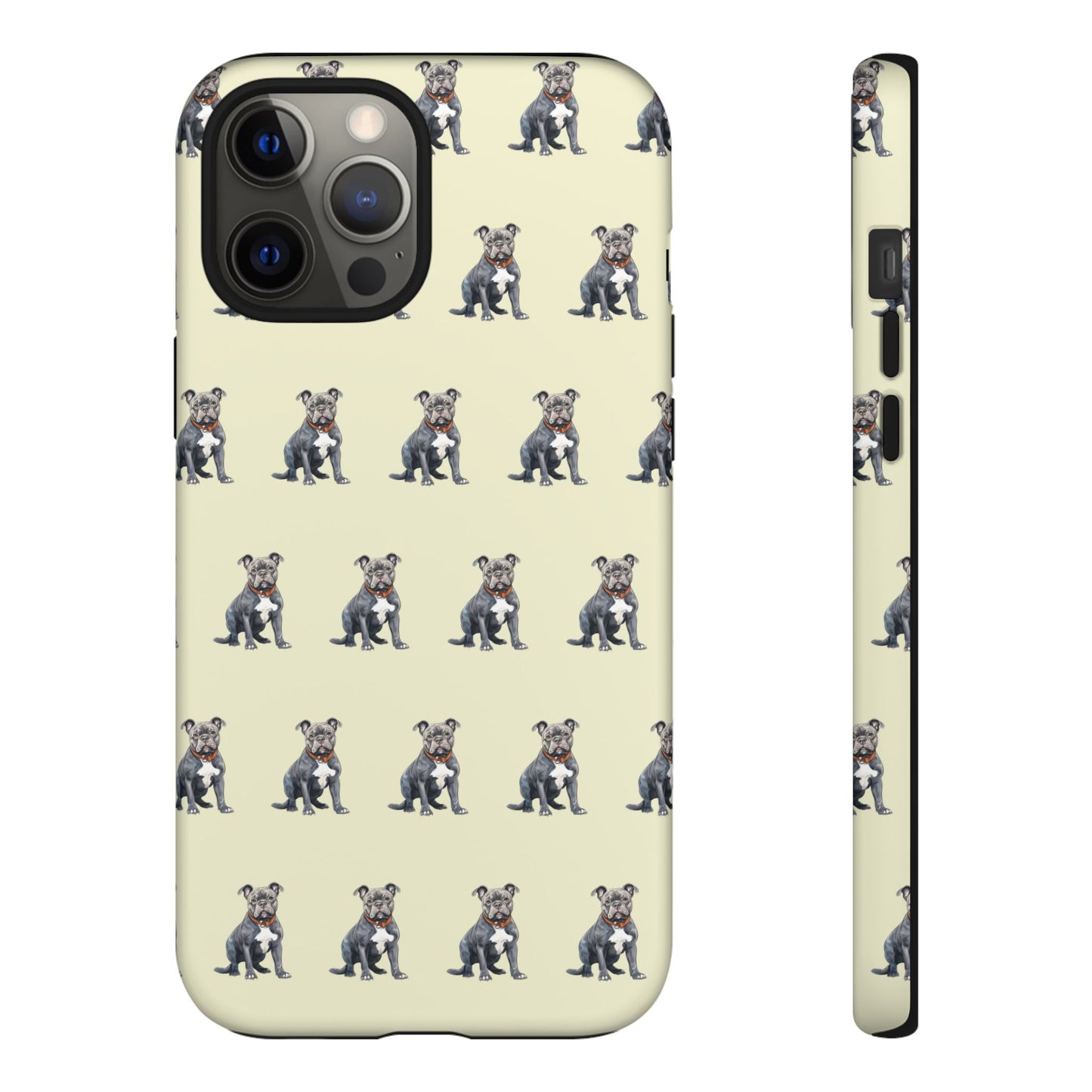 Pitbull Phone Case Cream