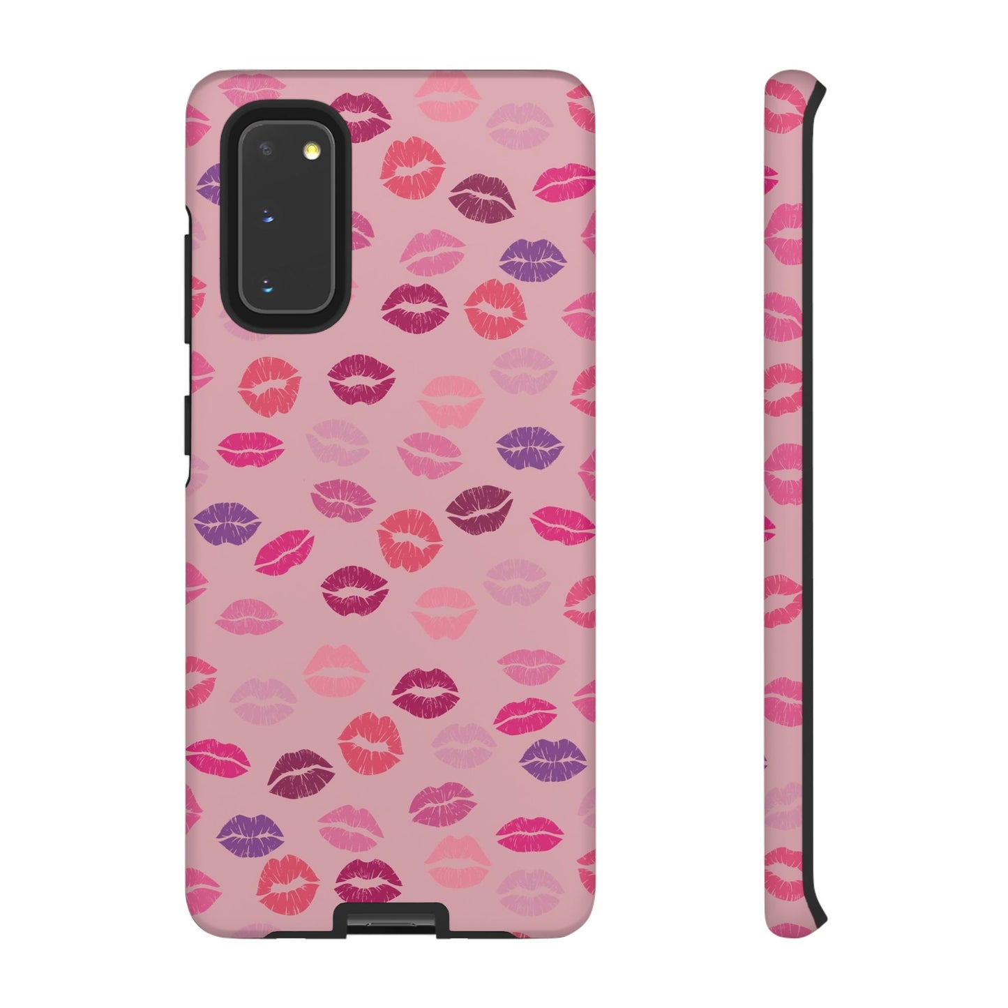 Lipstick Kisses Phone Case Pink