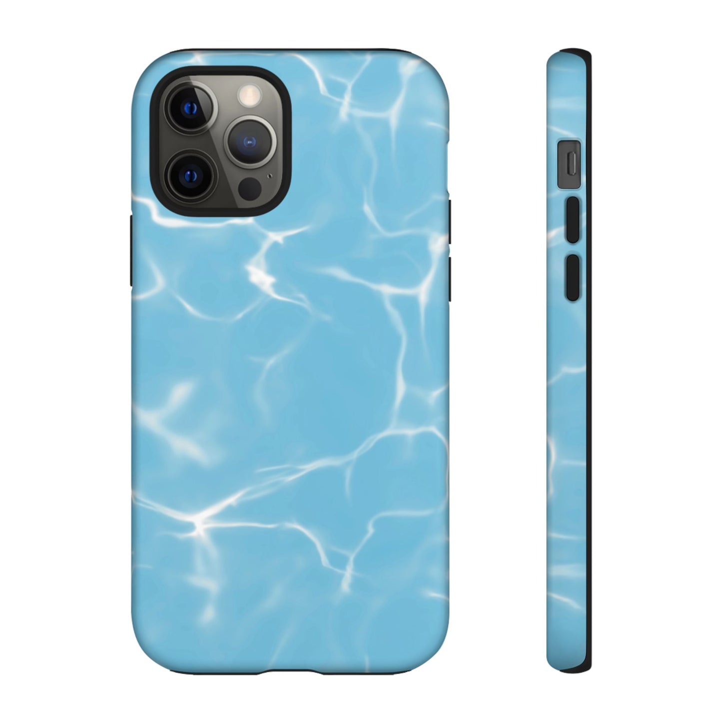 Marble Phone Case Light Blue