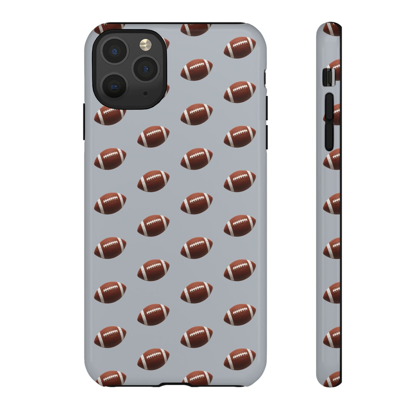 Football Phone Case Silver