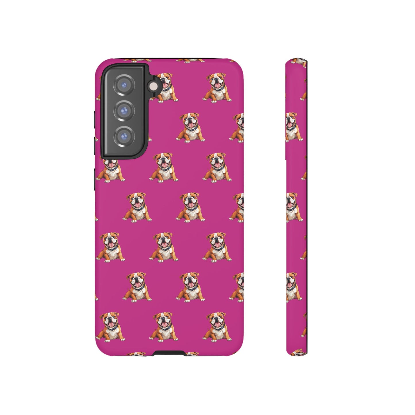 Bulldog Phone Case Pink