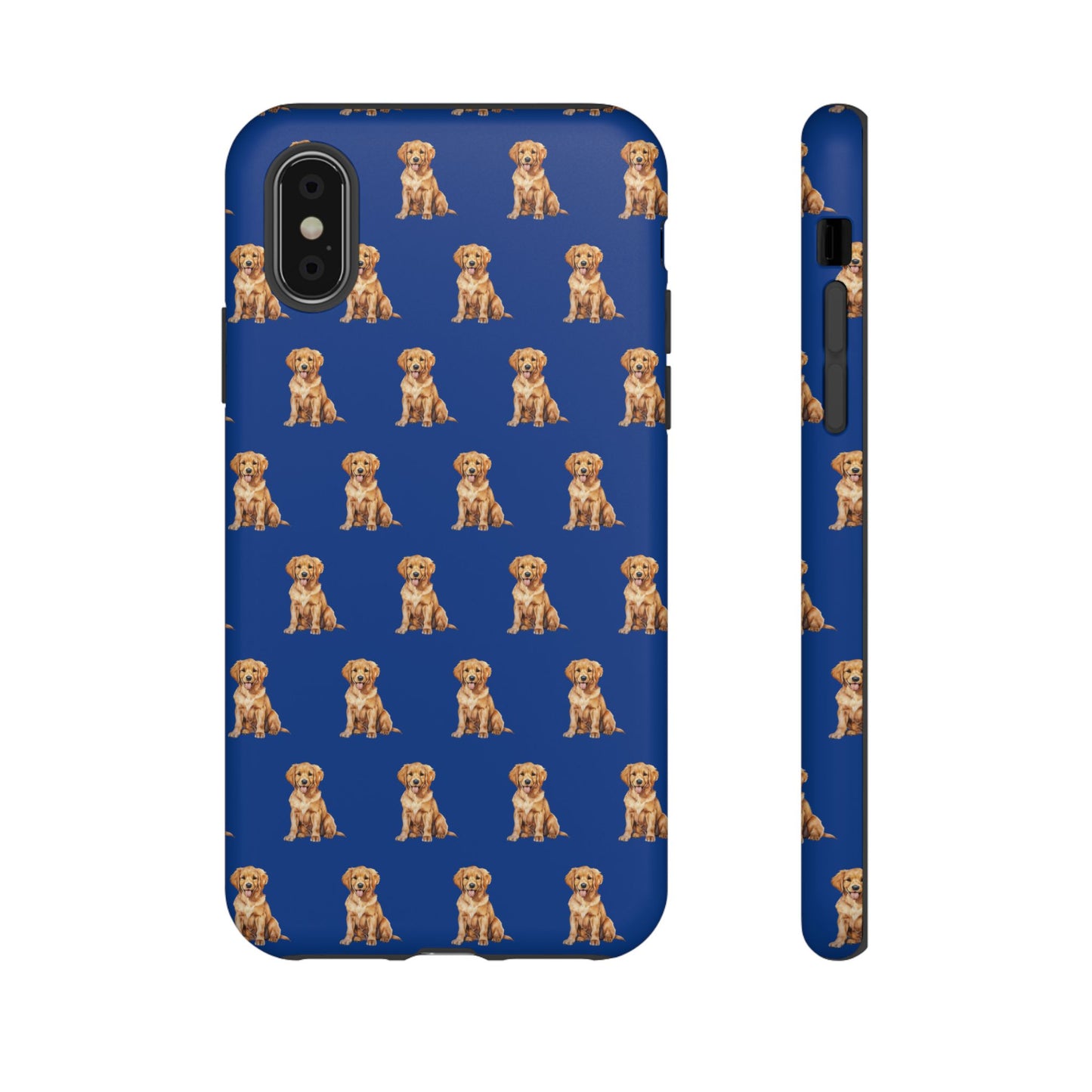 Golden Retriever Phone Case Blue