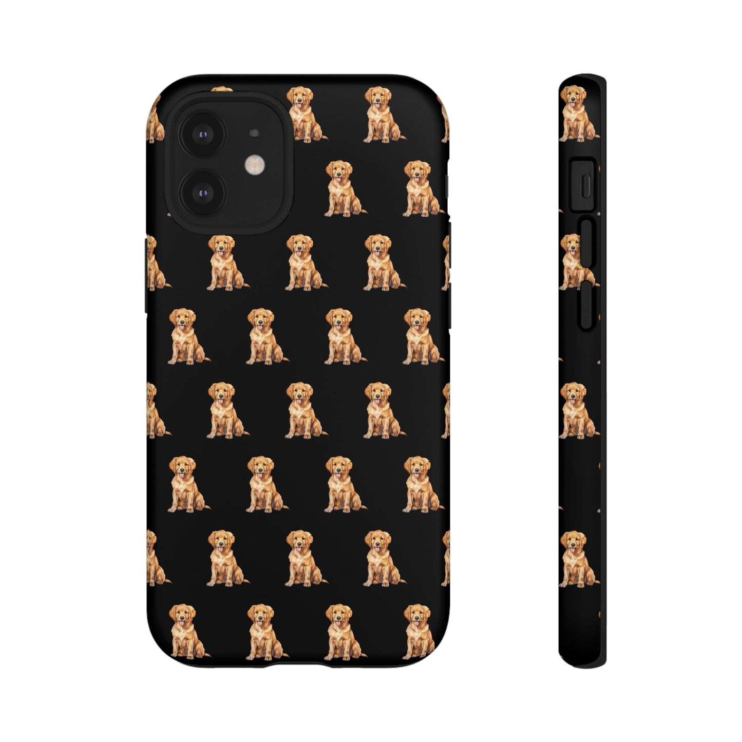 Golden Retriever Phone Case Black