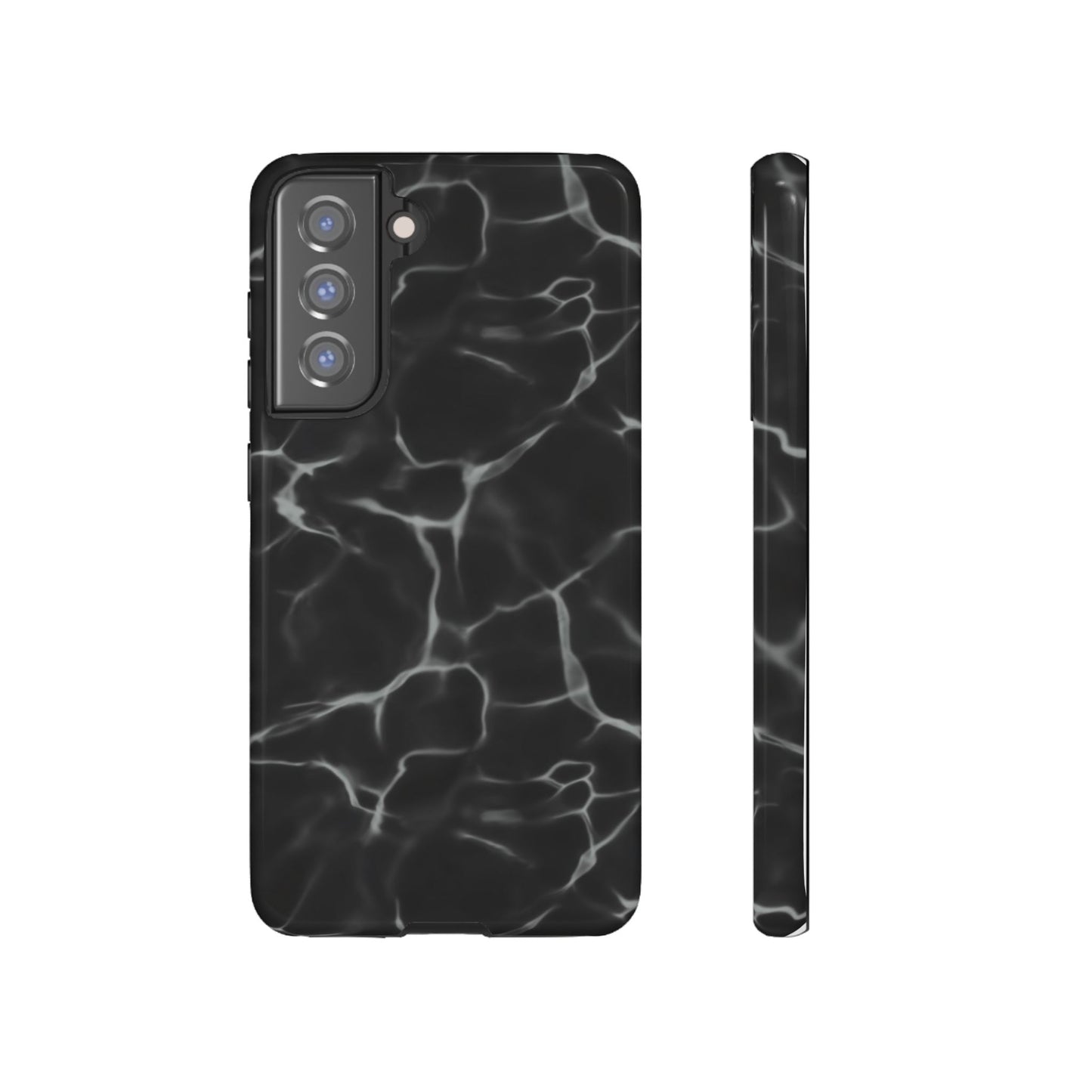 Marble Phone Case Black White