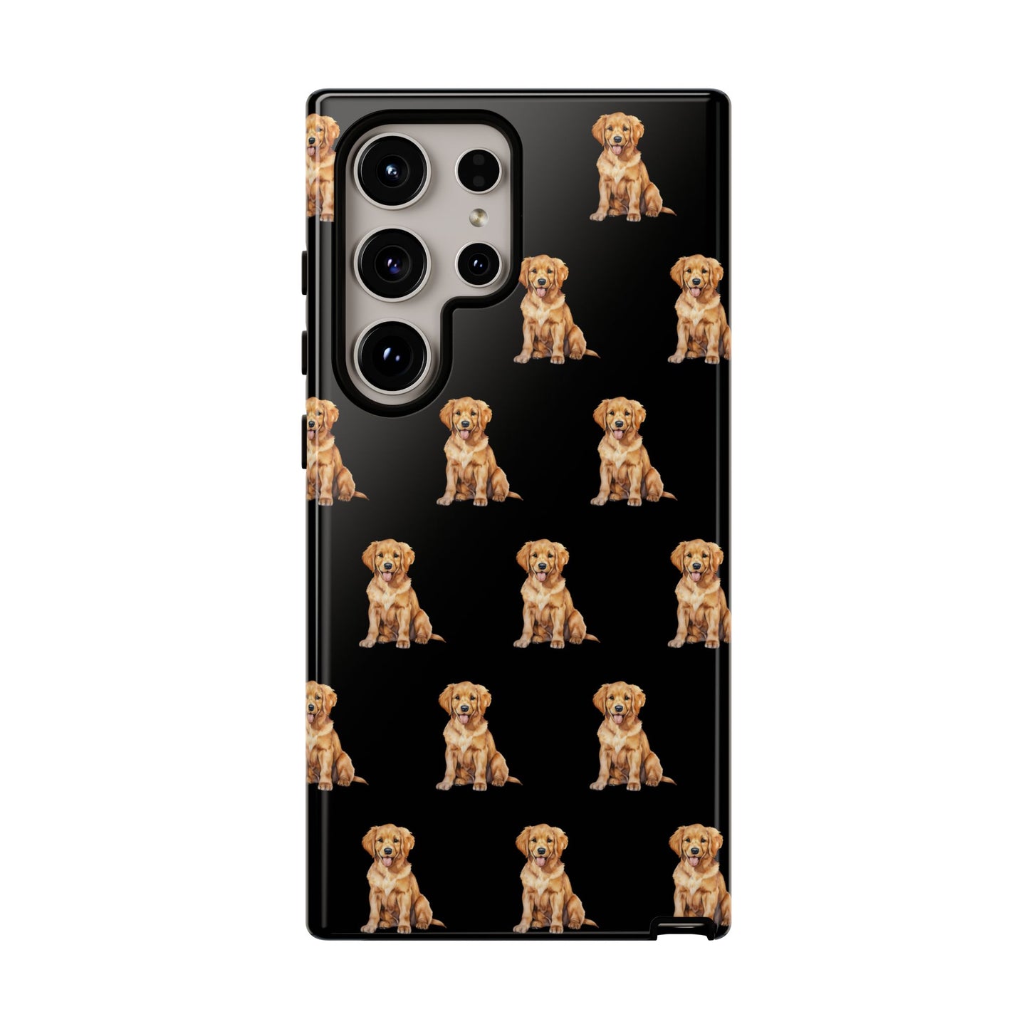 Golden Retriever Phone Case Black