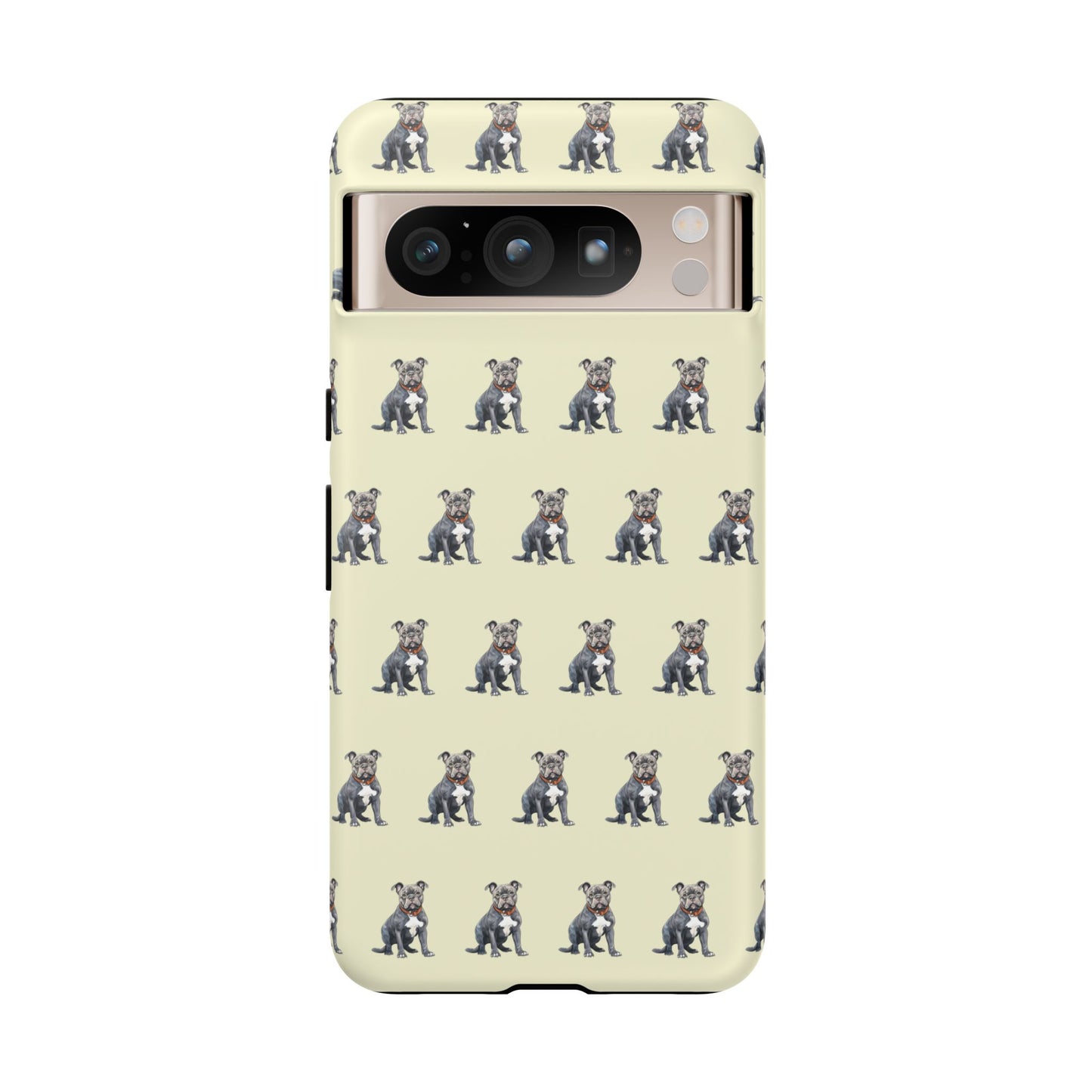 Pitbull Phone Case Cream