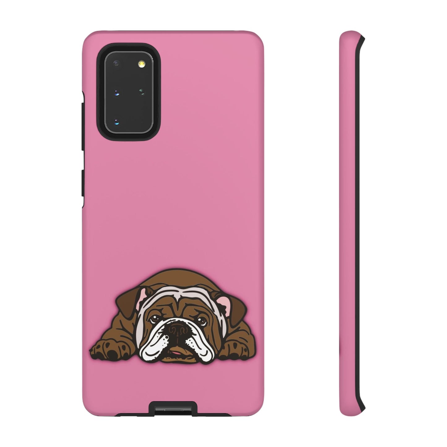 Bulldog Phone Case Pink