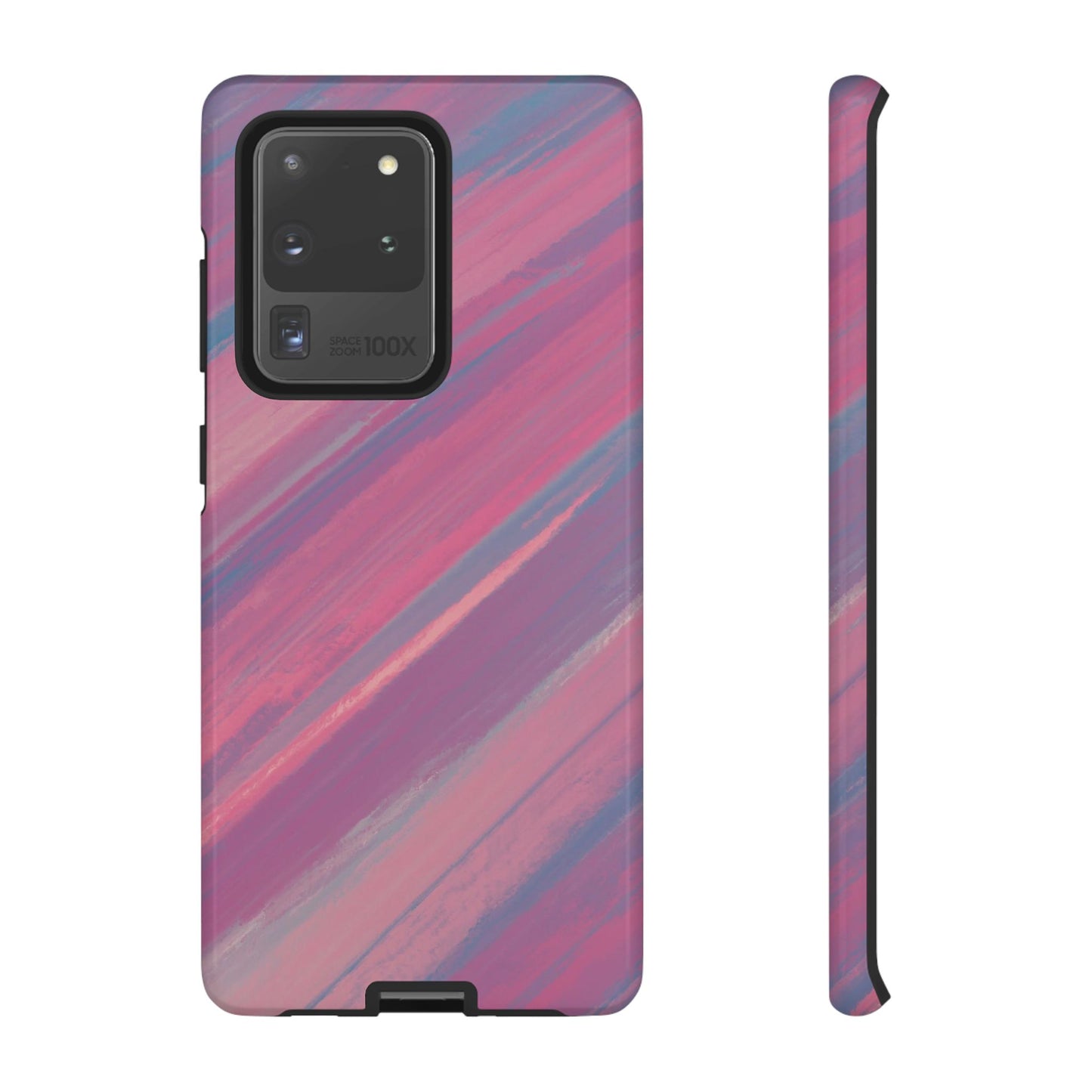 Striped Phone Case Pink