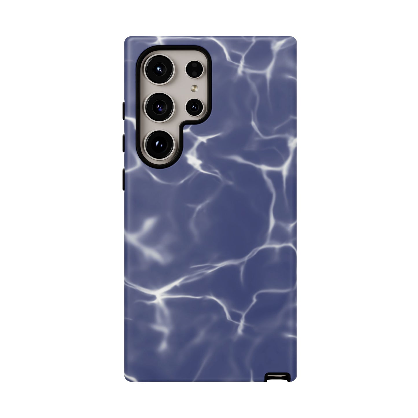 Marble Print Phone Case Dark Blue