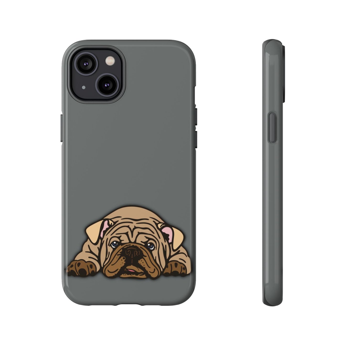 Bulldog Phone Case Gray