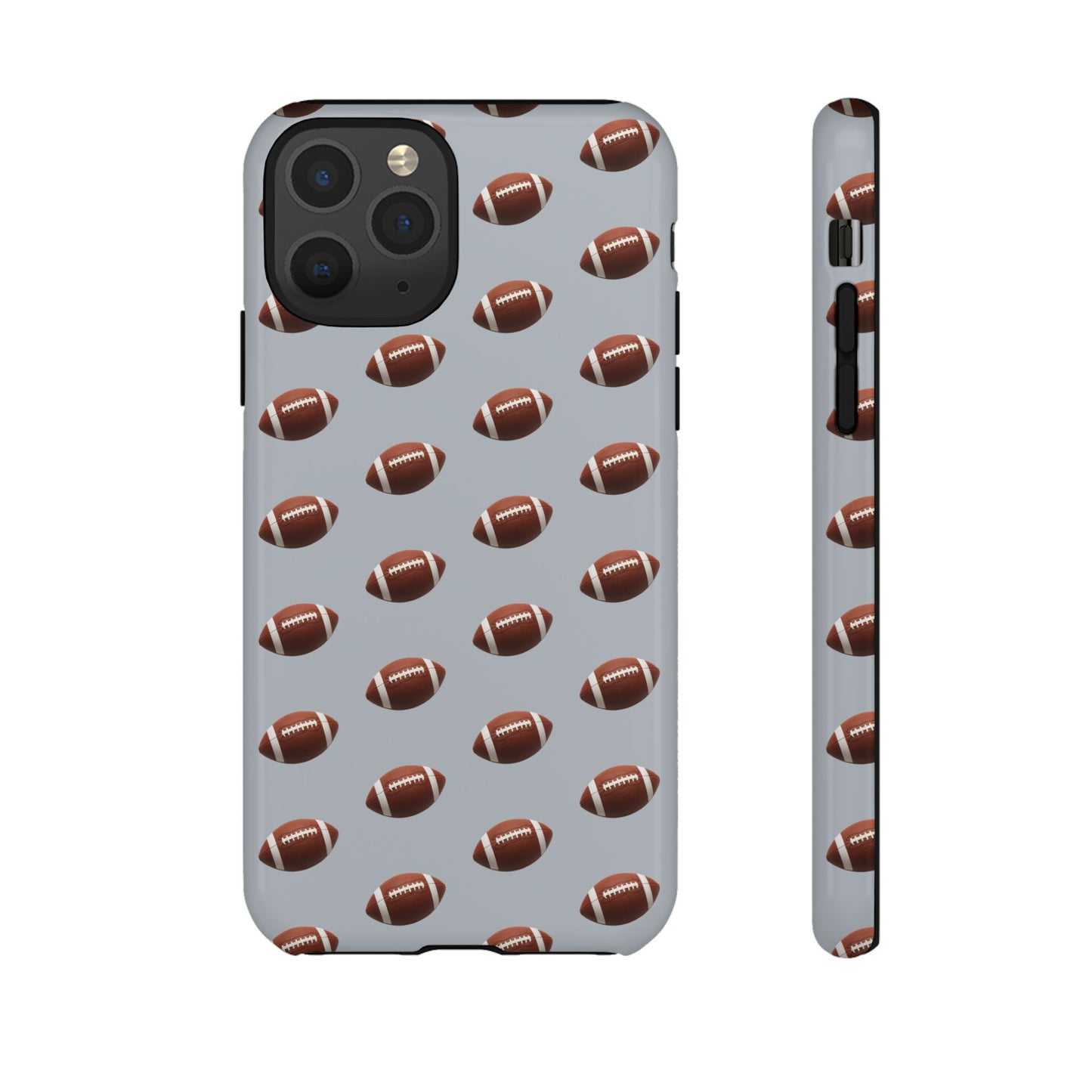 Football Phone Case Silver