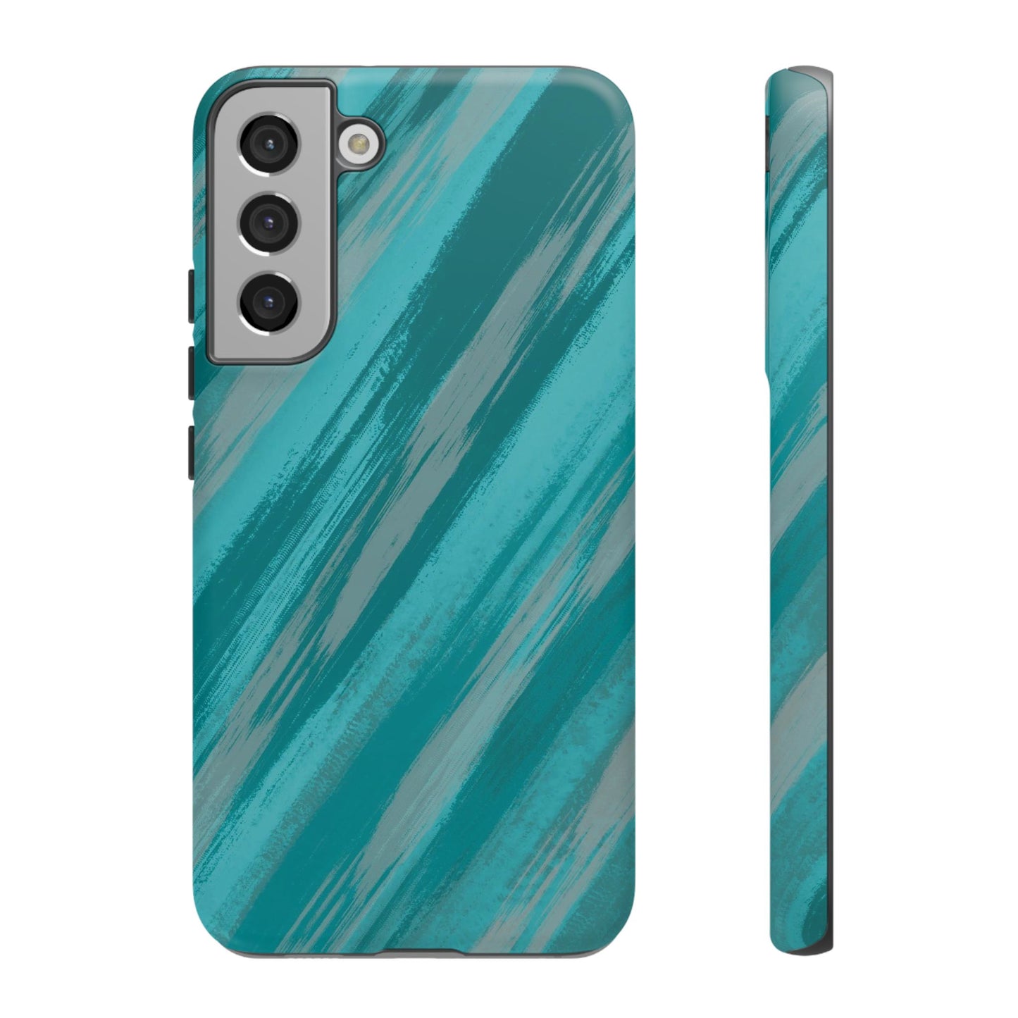 Striped Phone Case Aqua