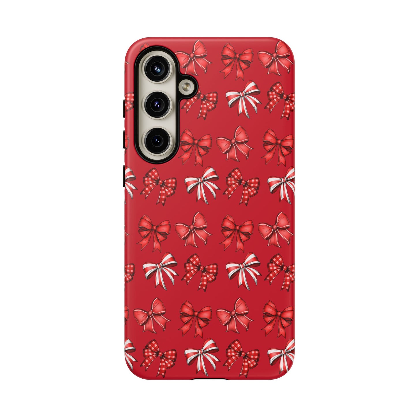 Christmas Bow Phone Case Red