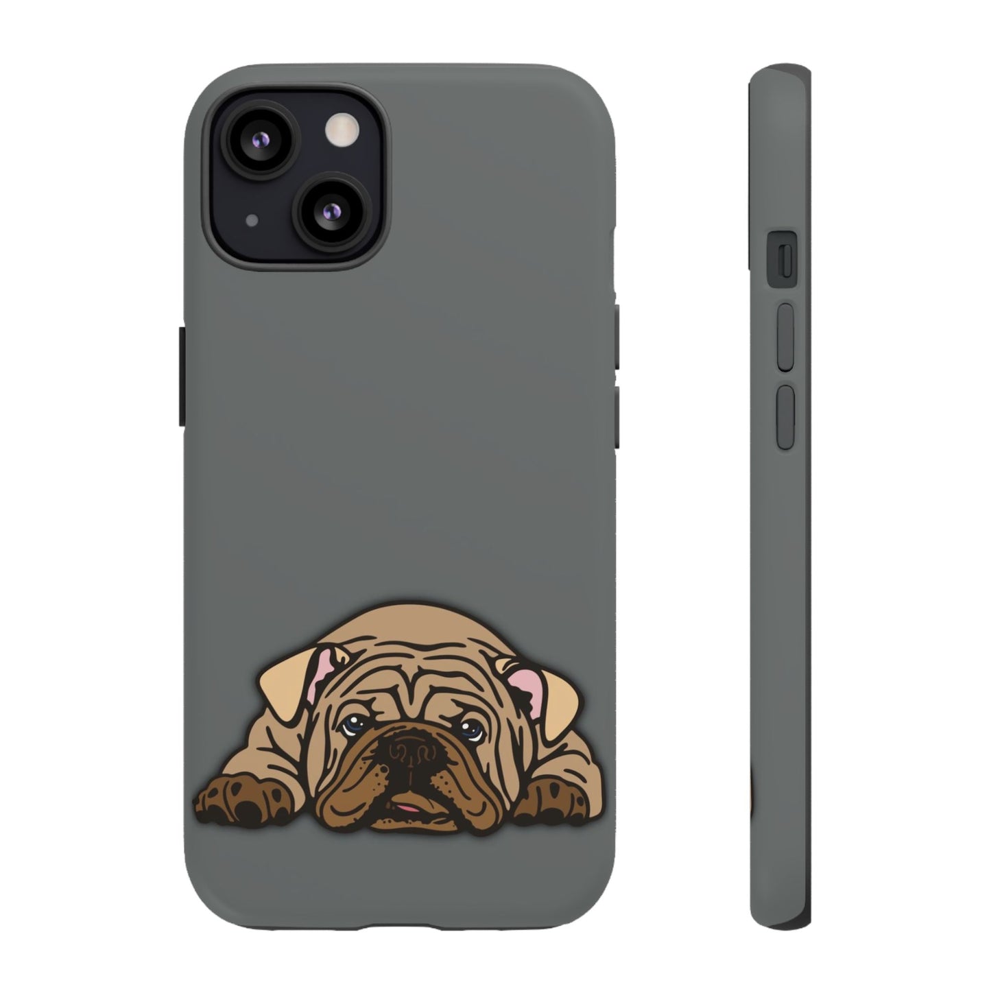 Bulldog Phone Case Gray