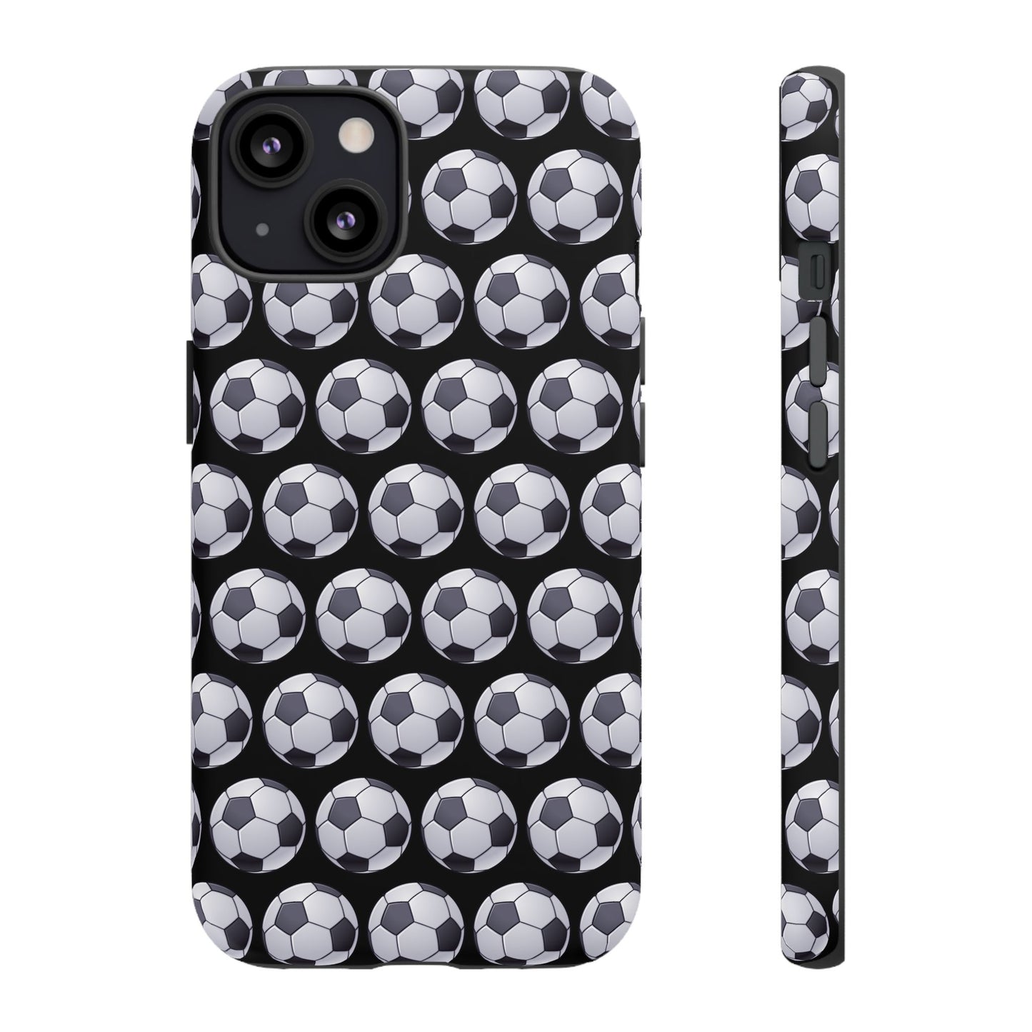 Soccer Ball Phone Case Black