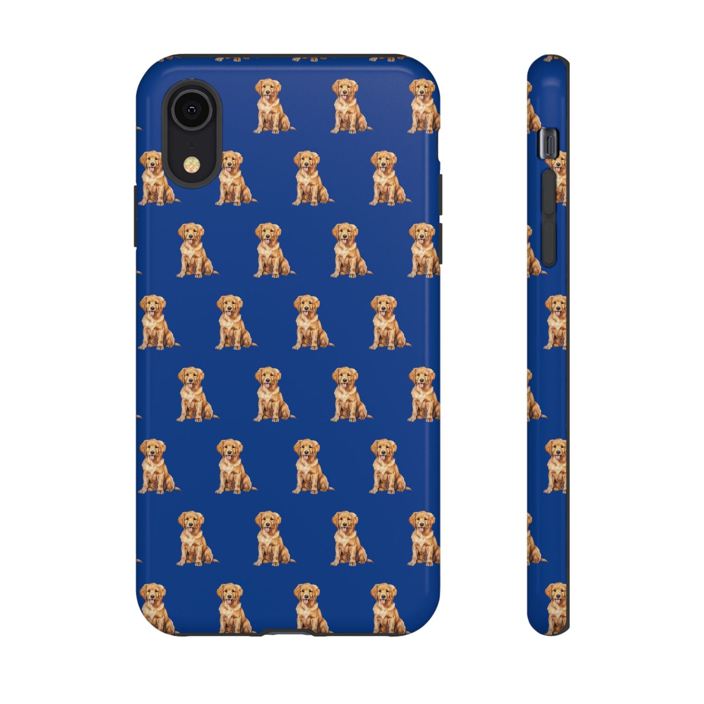 Golden Retriever Phone Case Blue