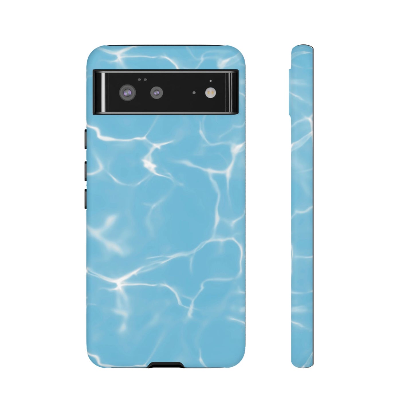 Marble Phone Case Light Blue