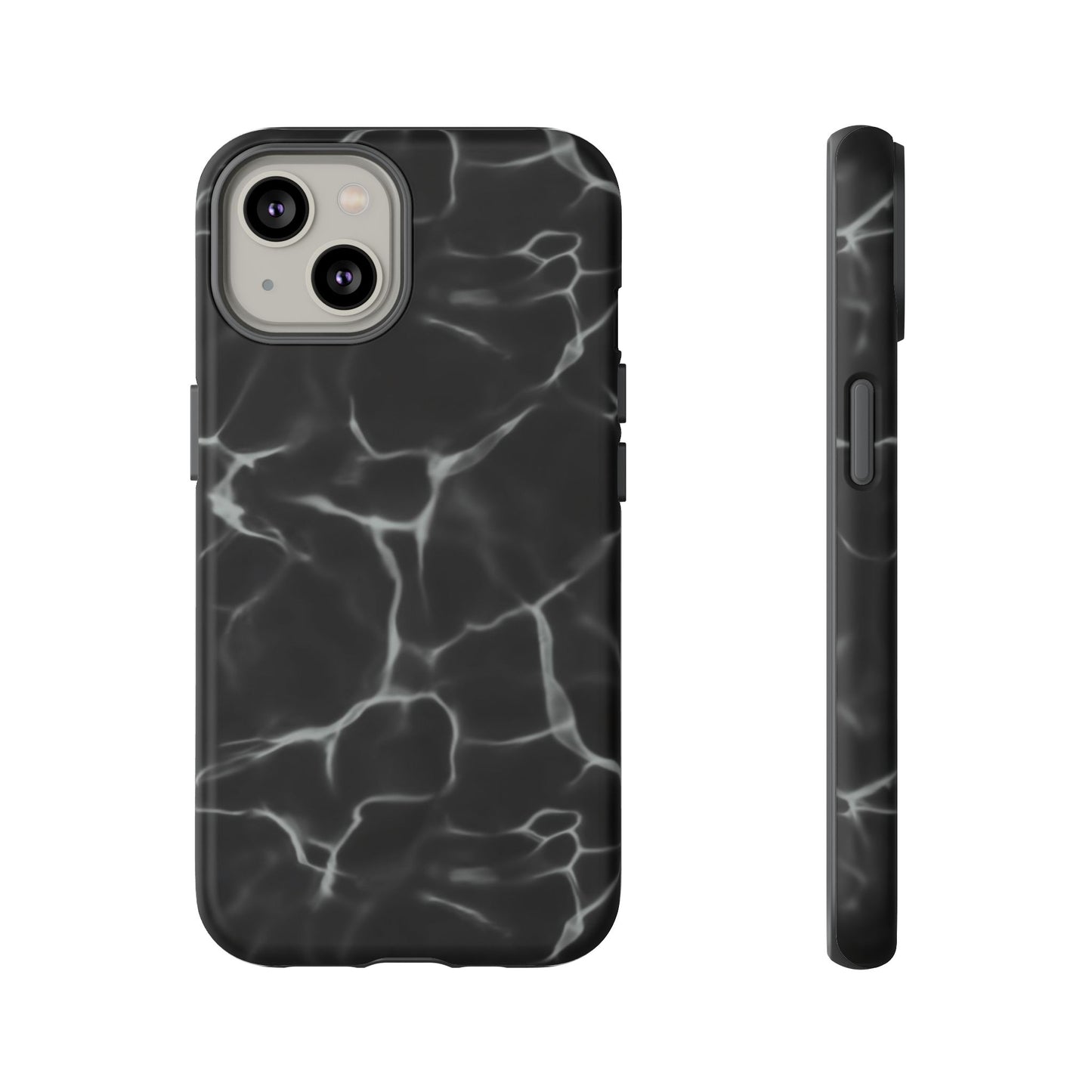 Marble Phone Case Black White