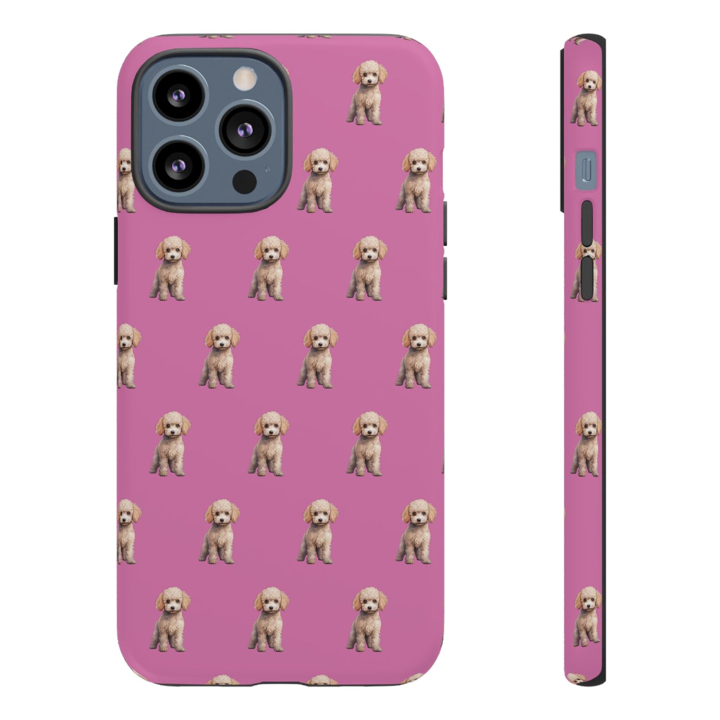 Poodle Phone Case Pink