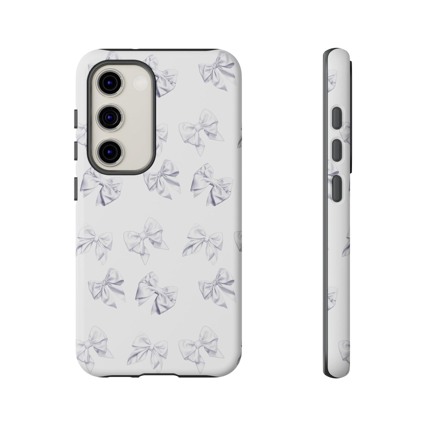 Bow Phone Case White on White