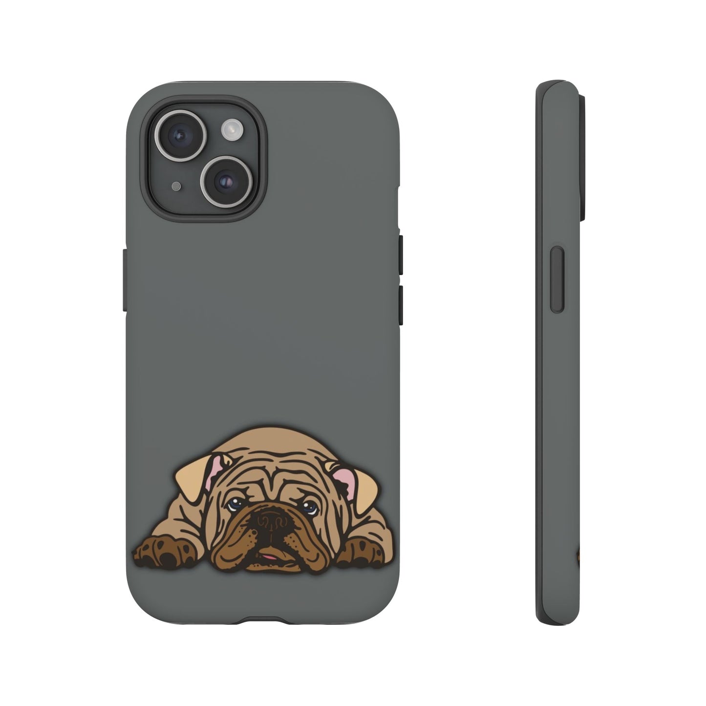 Bulldog Phone Case Gray