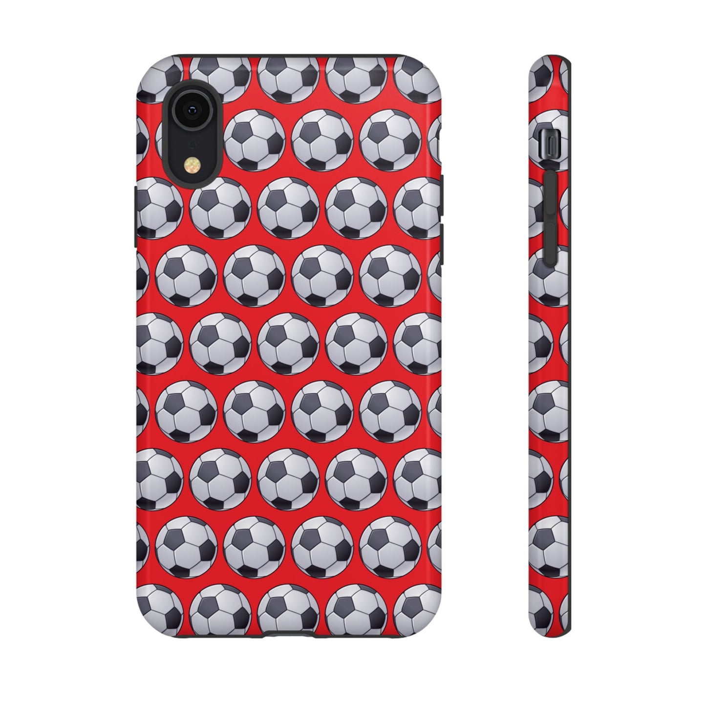 Soccer Ball Phone Case Red