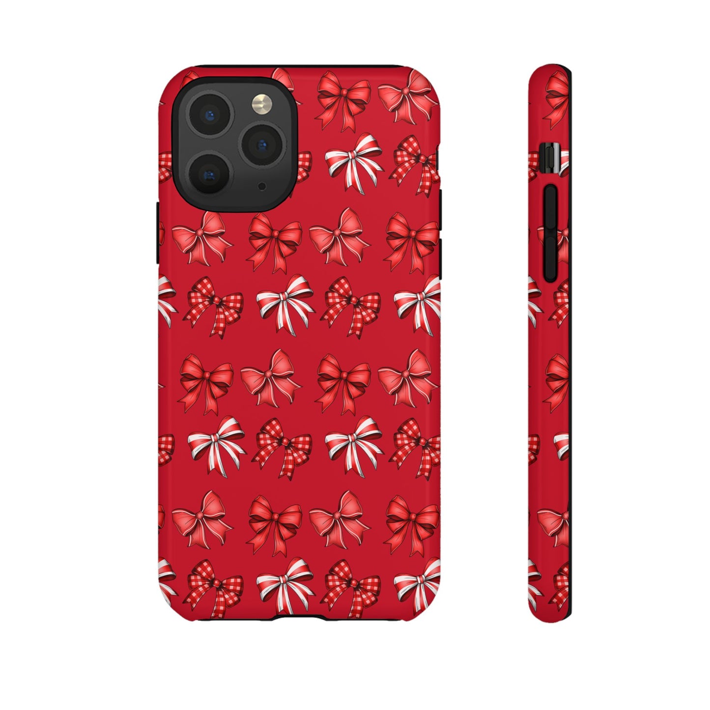 Christmas Bow Phone Case Red