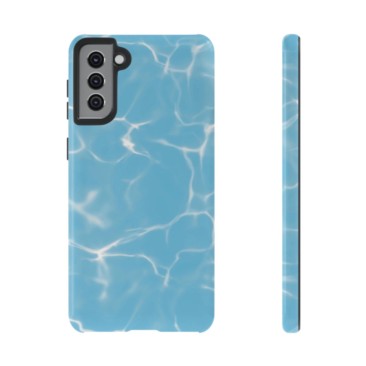 Marble Phone Case Light Blue