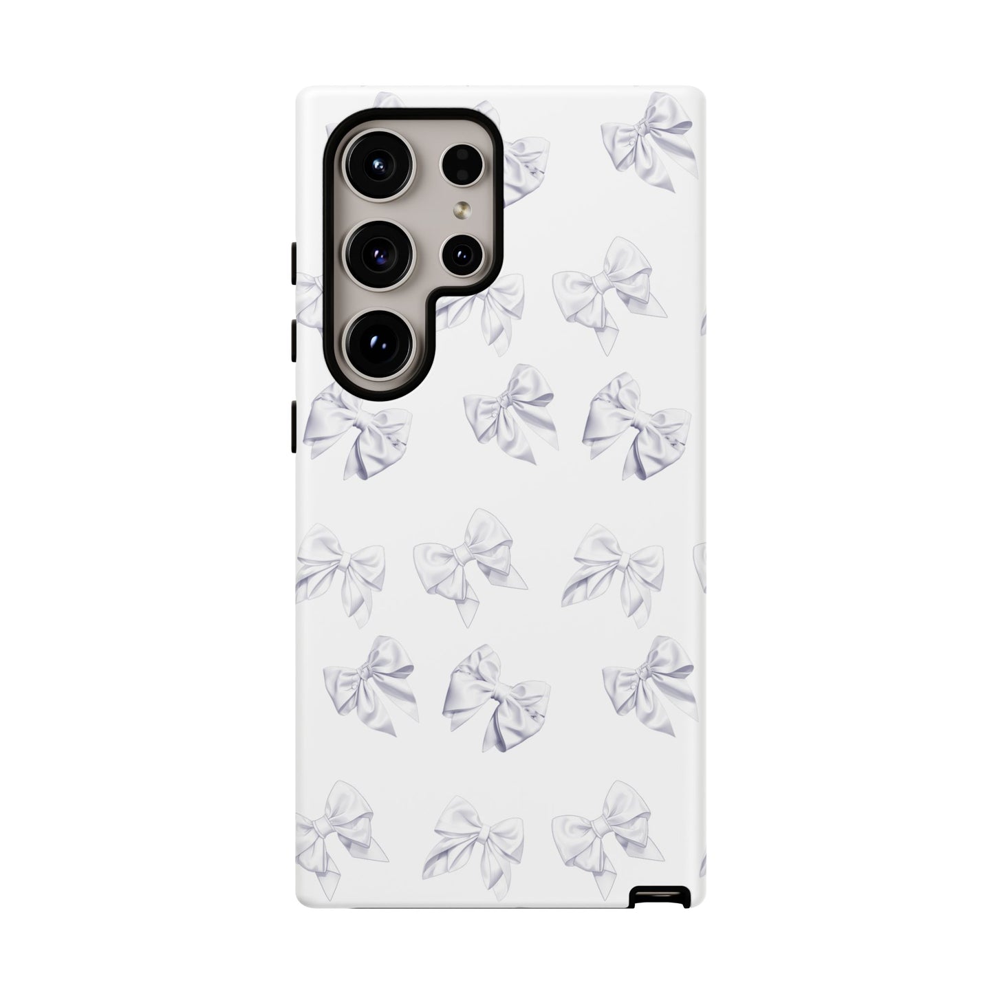 Bow Phone Case White on White