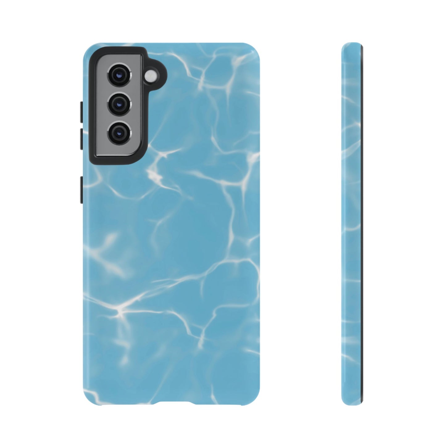 Marble Phone Case Light Blue