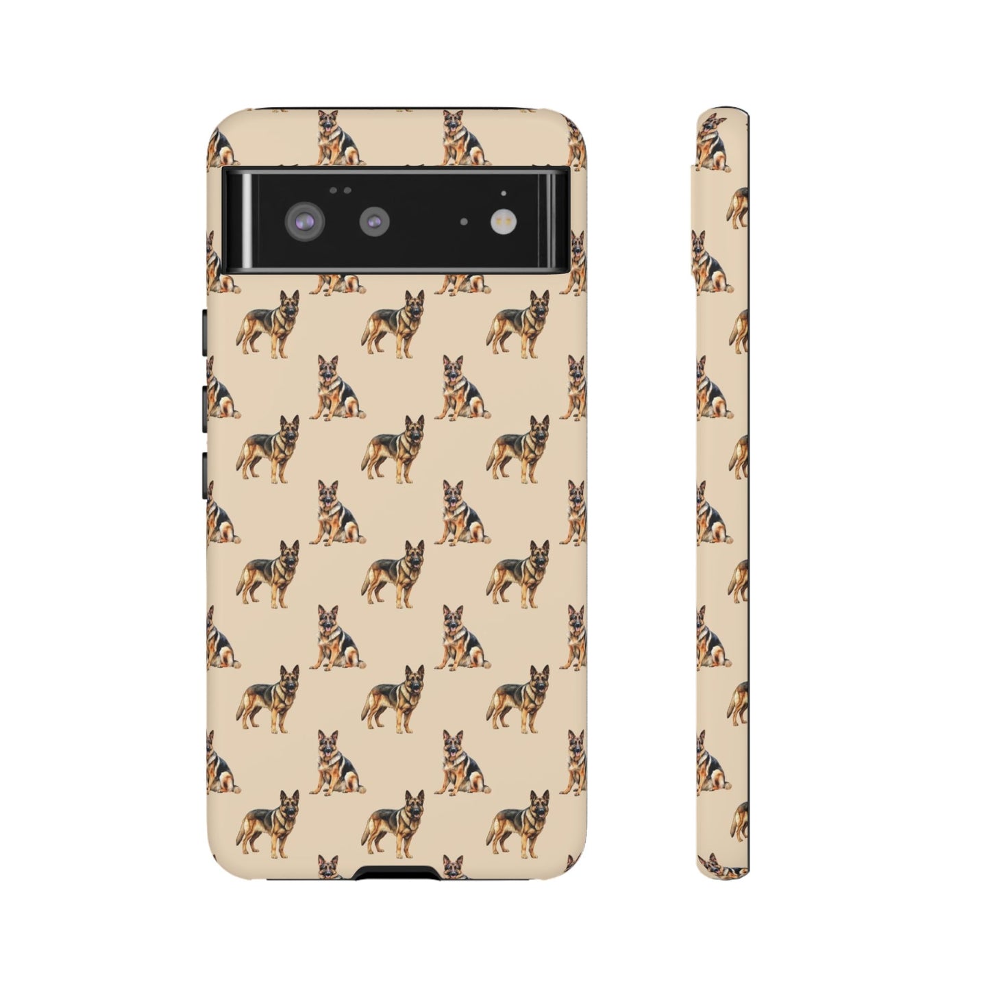 German Shepherd Phone Case Cream