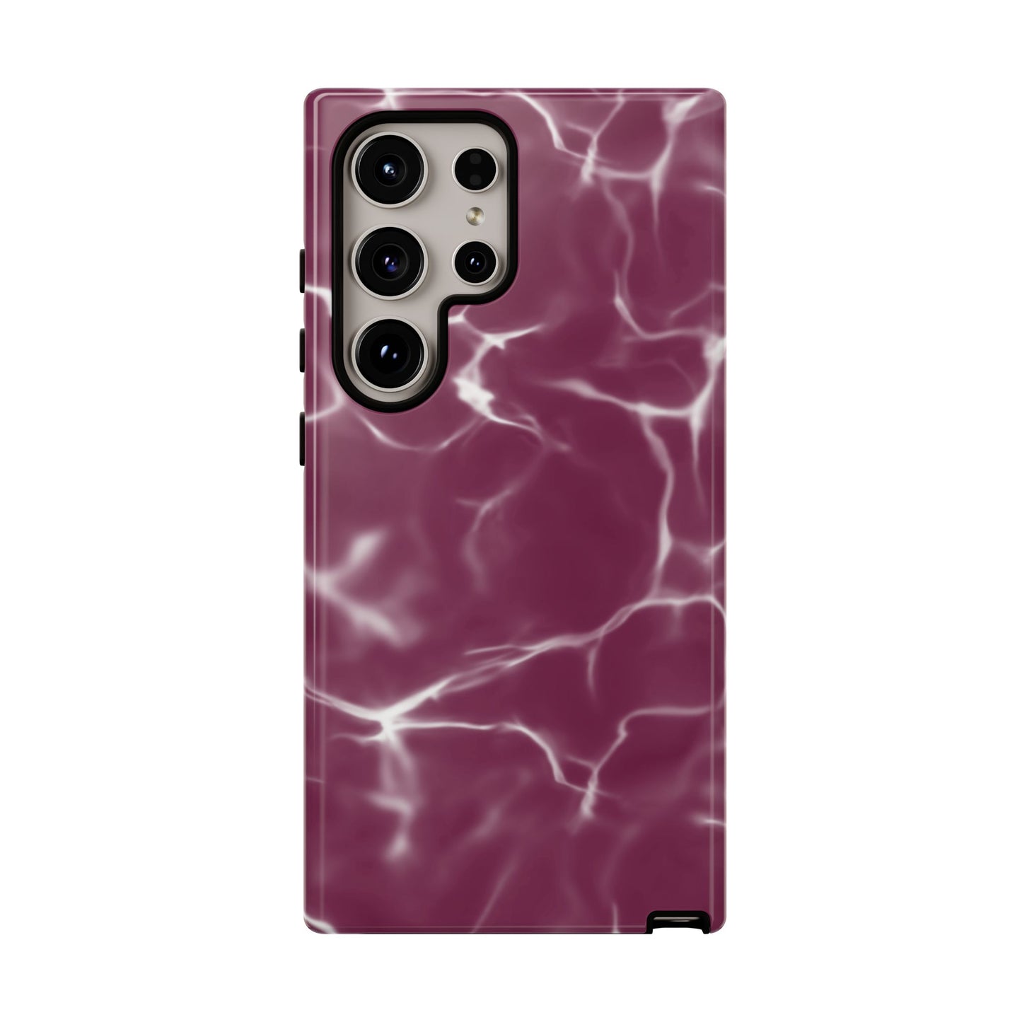 Marble Print Phone Case Maroon